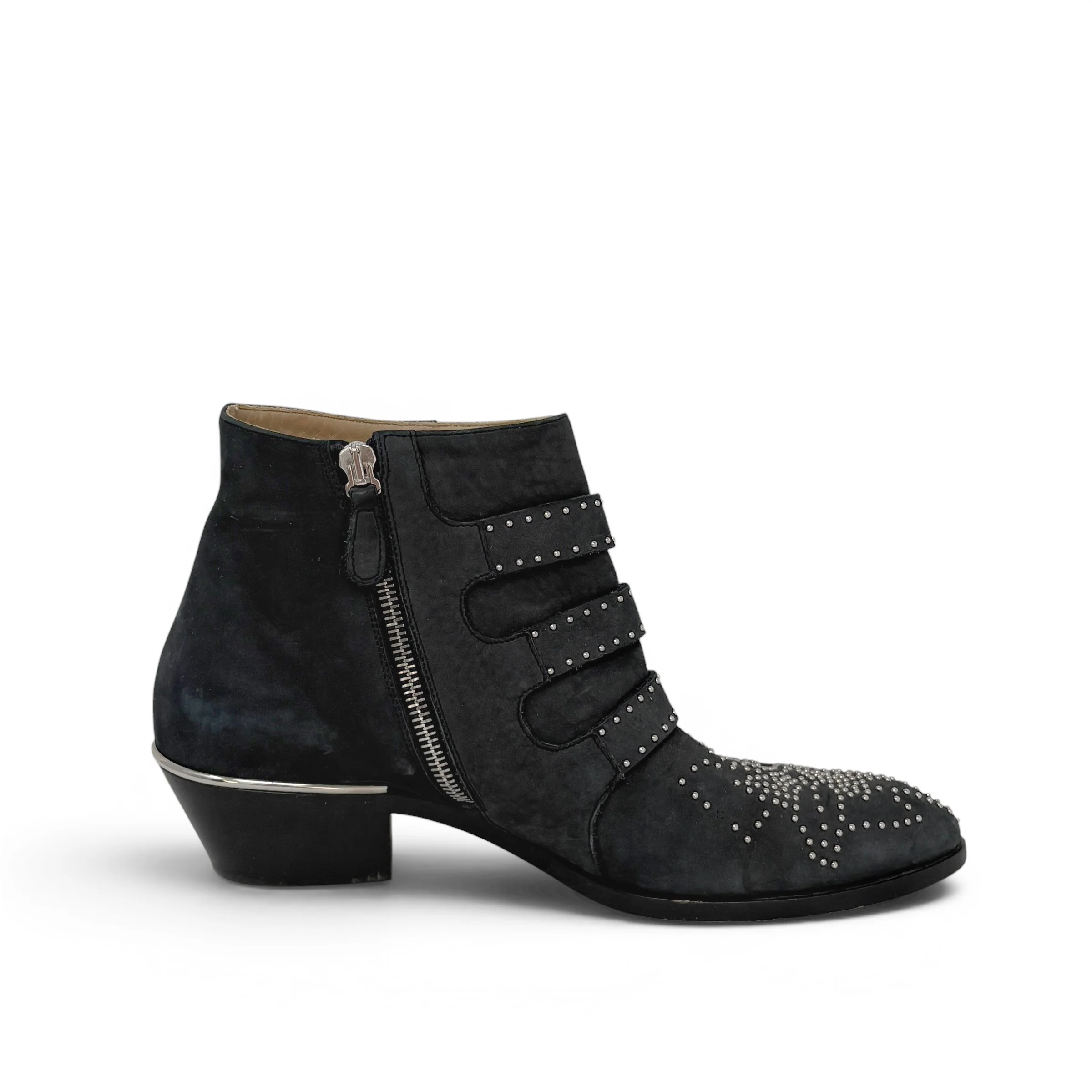 Chloe Black Suede Susanna Boots 37.5 - Image 3