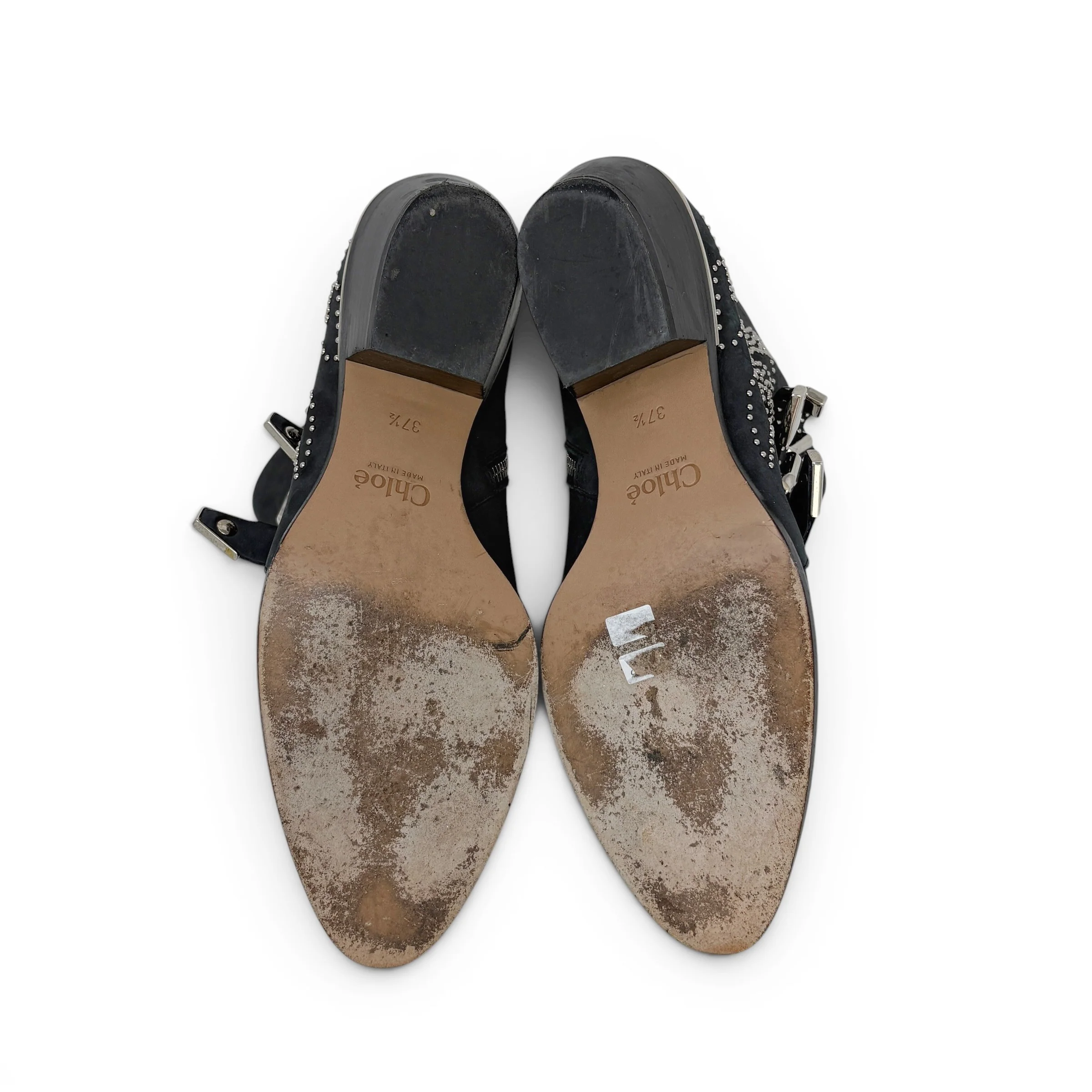 Chloe Black Suede Susanna Boots 37.5 - Image 6