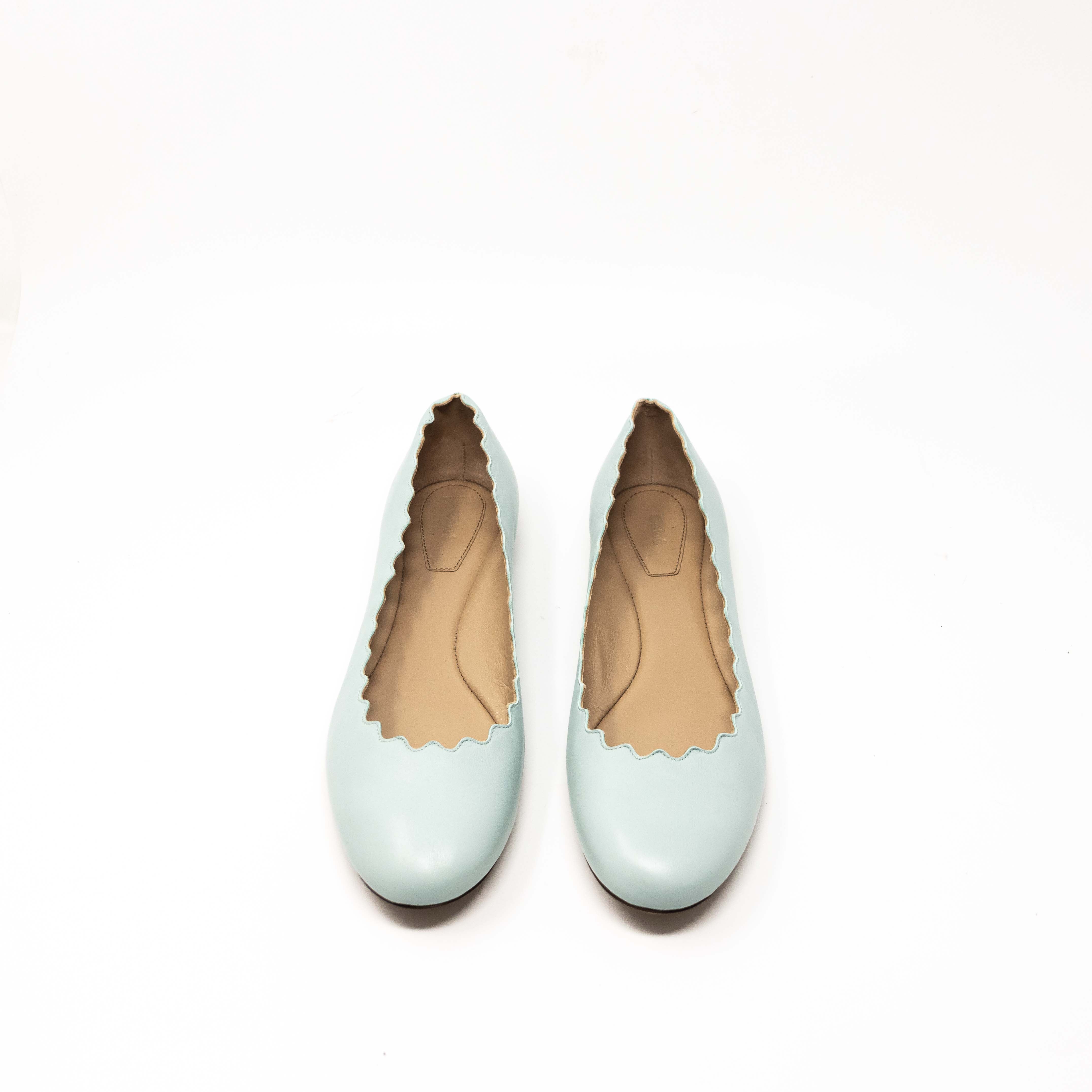 Chloe Blue Gabes Flats 37.5 - Image 3