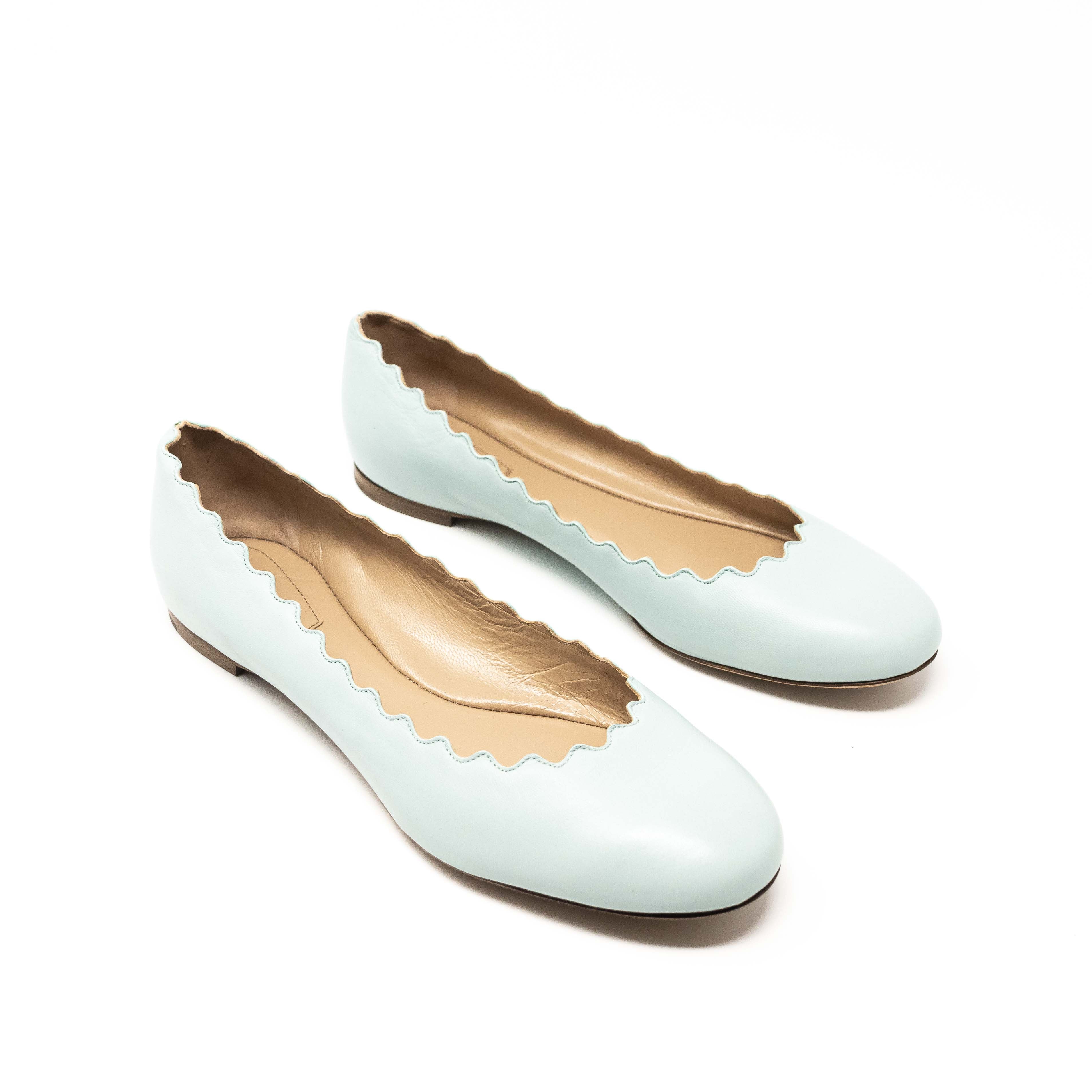Chloe Blue Gabes Flats 37.5 - Image 5