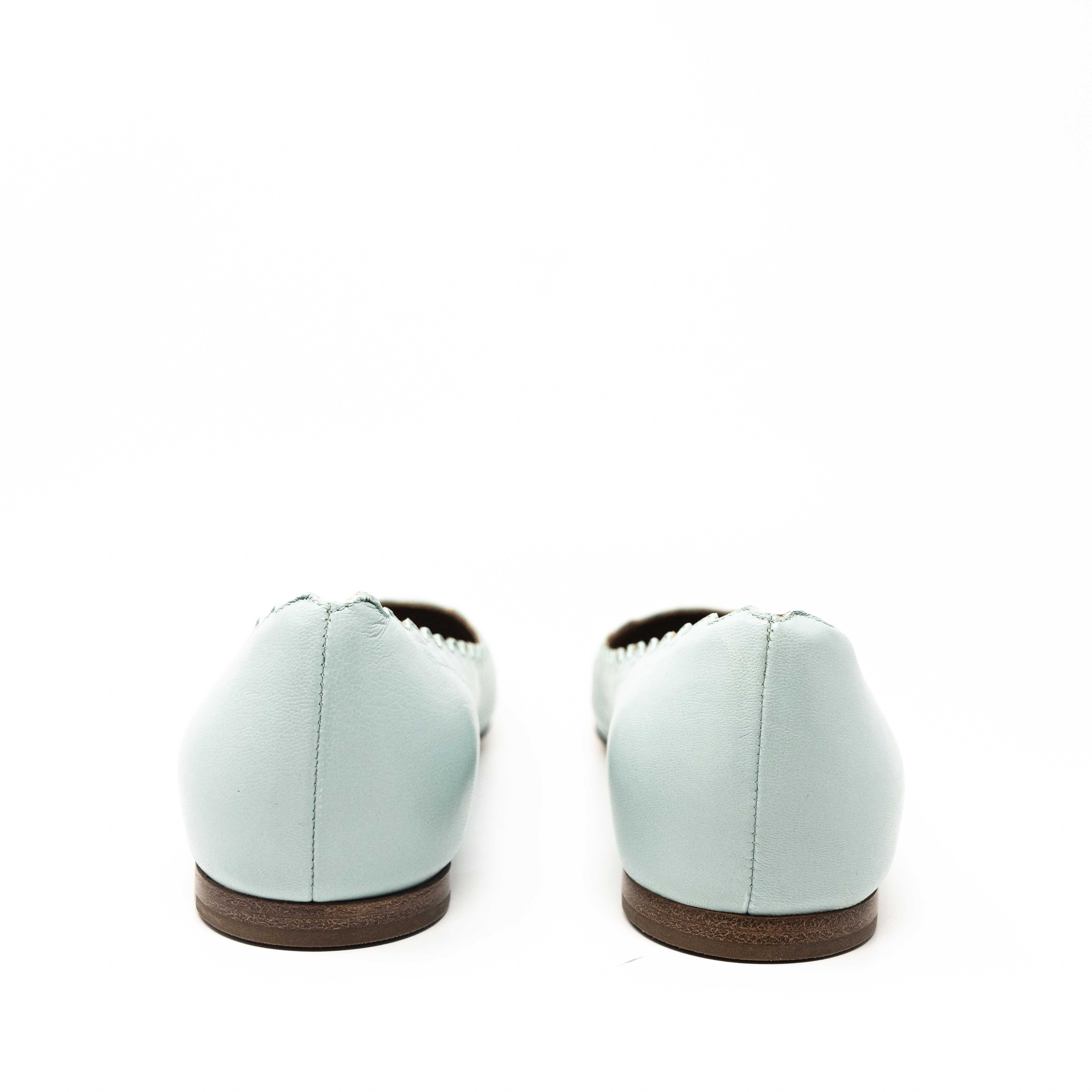 Chloe Blue Gabes Flats 37.5 - Image 6