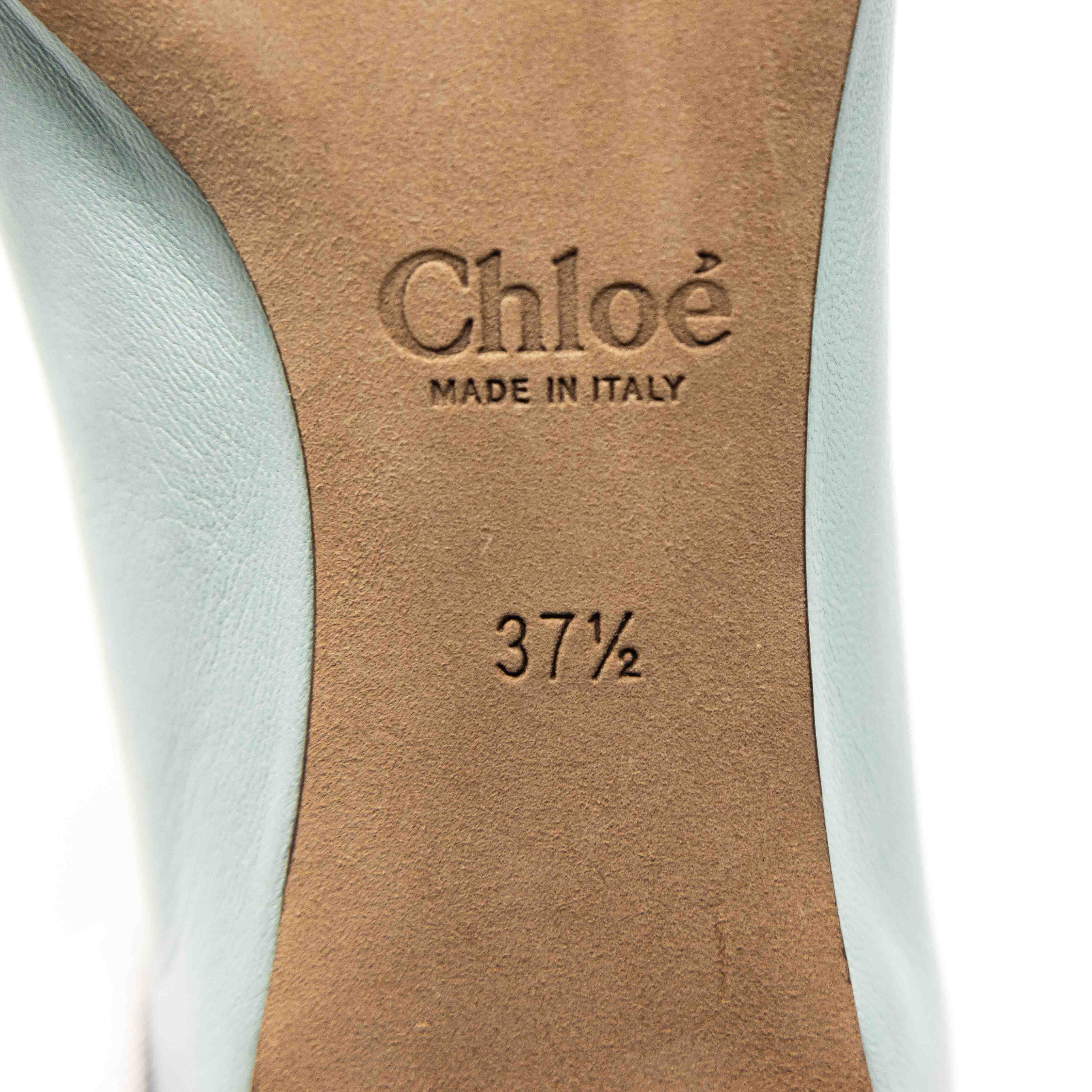 Chloe Blue Gabes Flats 37.5 - Image 8