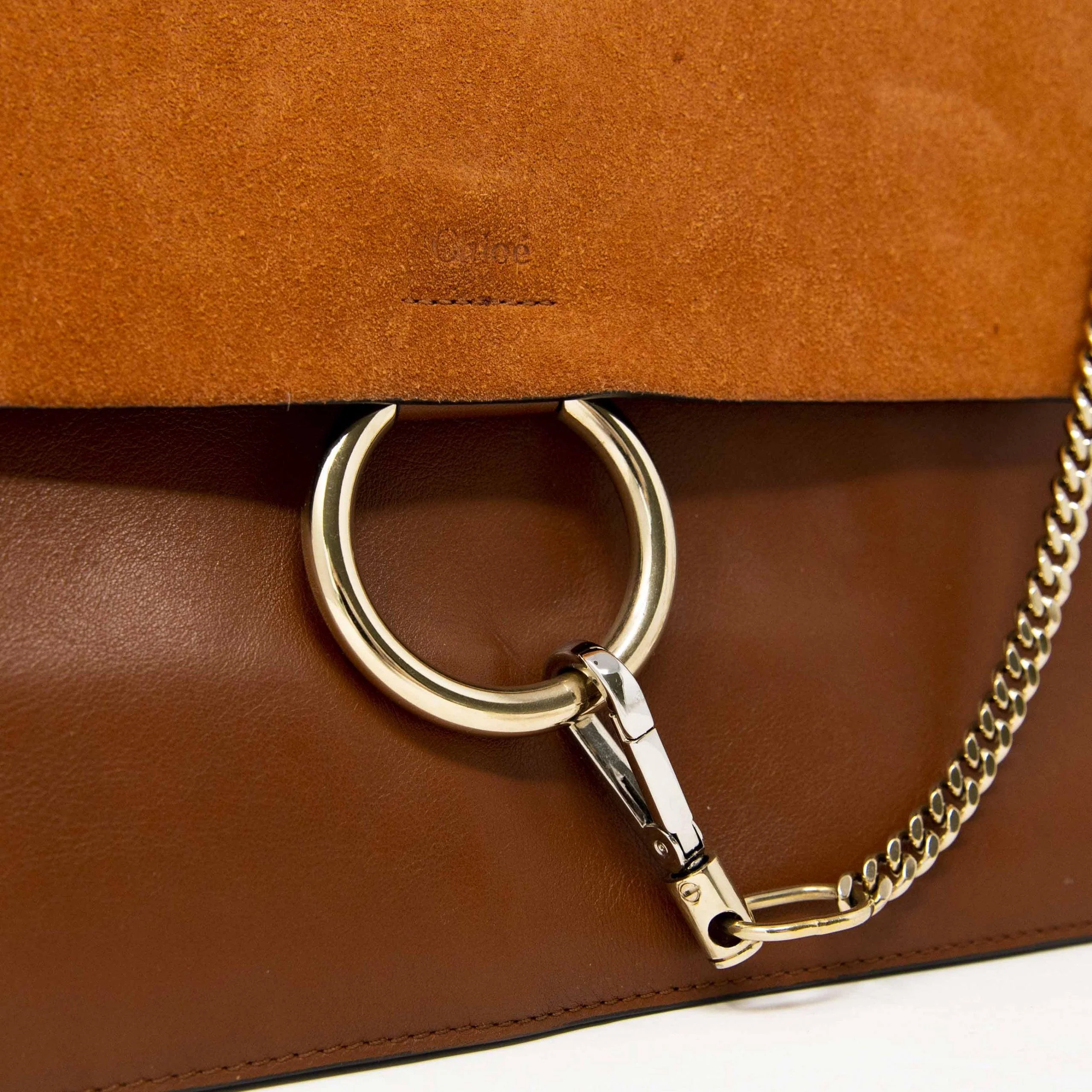 Chloe Brown Medium Faye Bag - Image 8