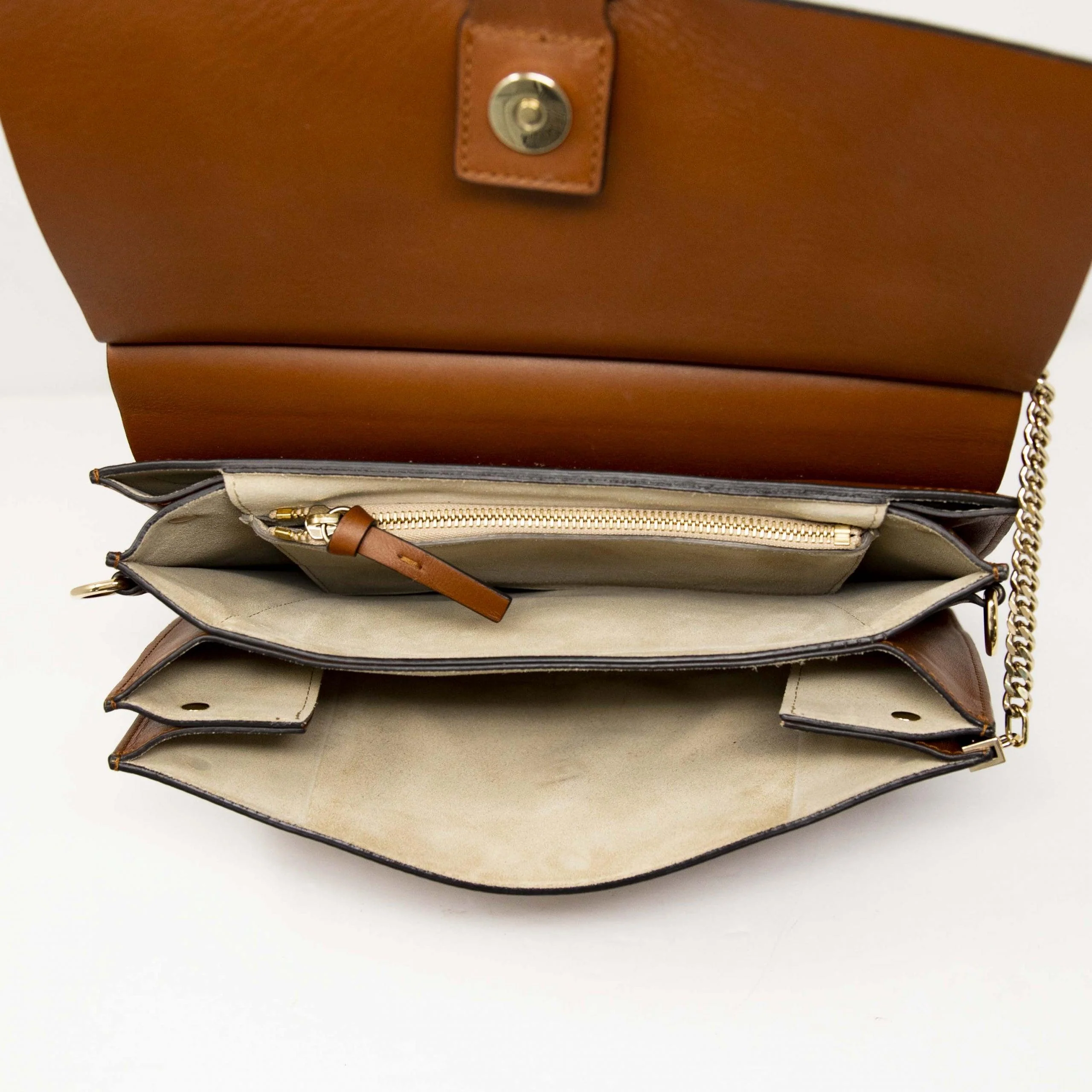 Chloe Brown Medium Faye Bag - Image 9