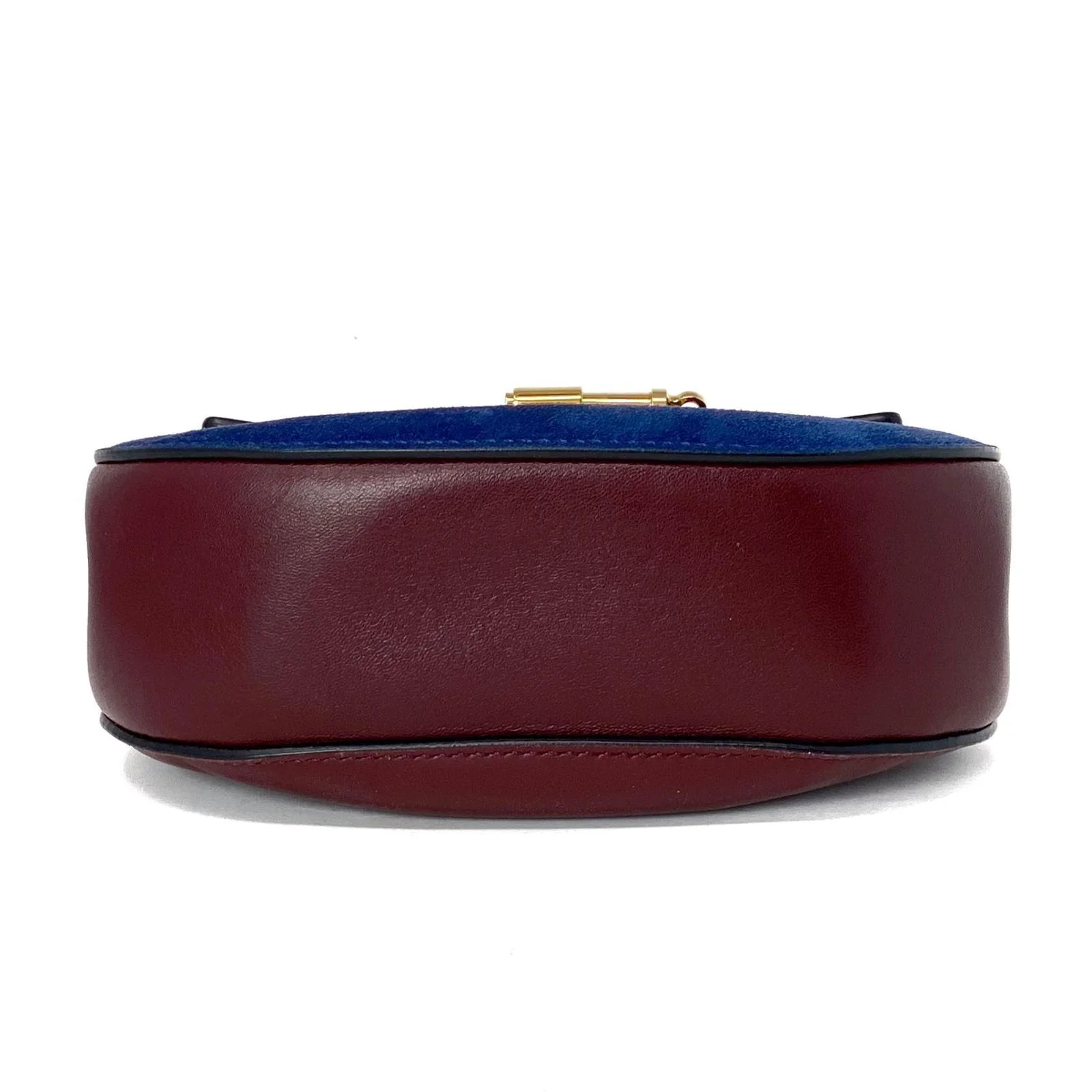 Chloe Burgundy & Navy Mini Drew Bag - Image 9