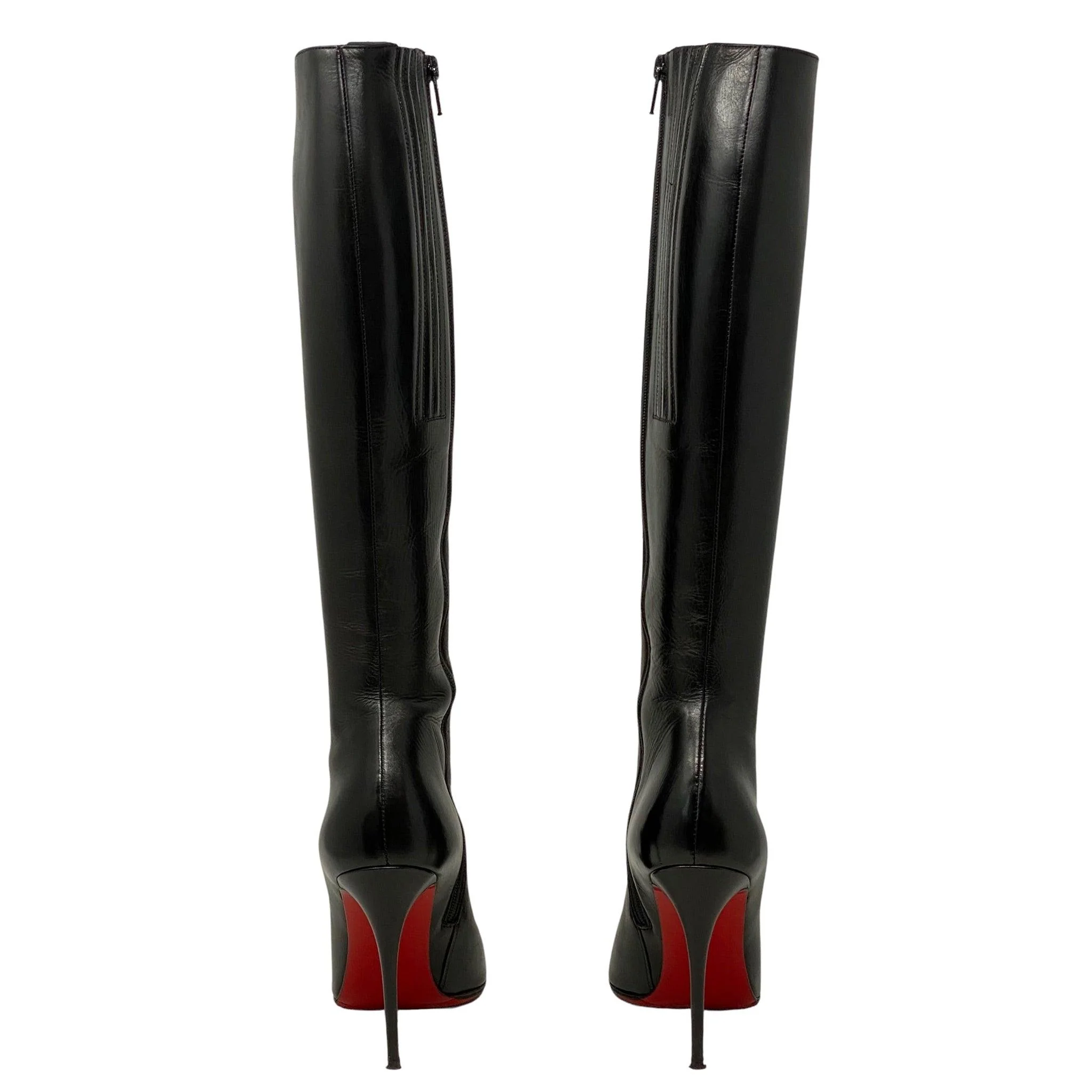 Christian Louboutin Black Long Fifi Boots 100mm 35.5 - Image 4