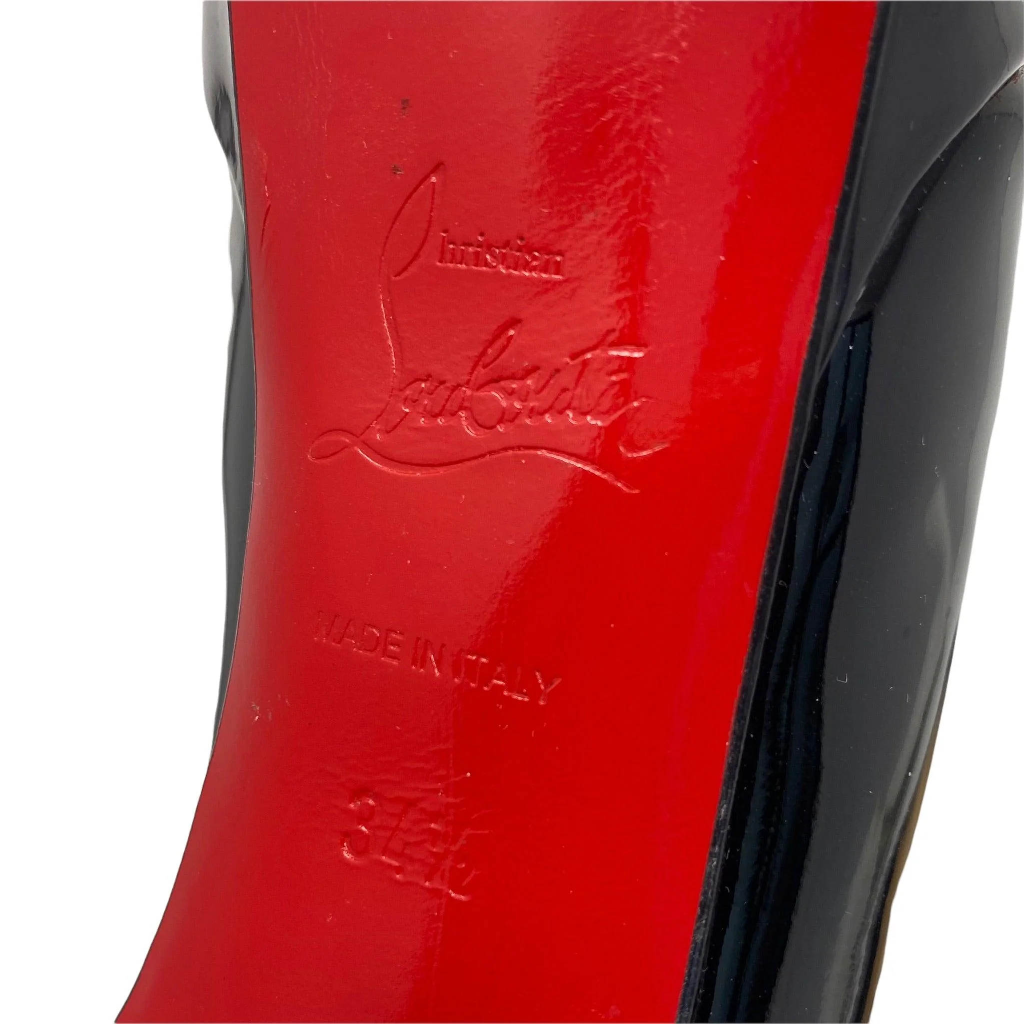 Christian Louboutin Black Patent Bianca Pumps 34.5 - Image 5