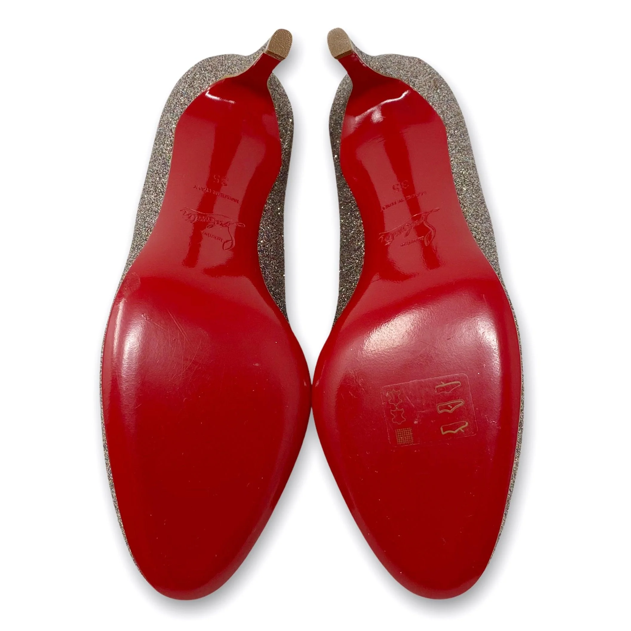 Christian Louboutin Glitter Mini Simple Pump 35 - Image 4