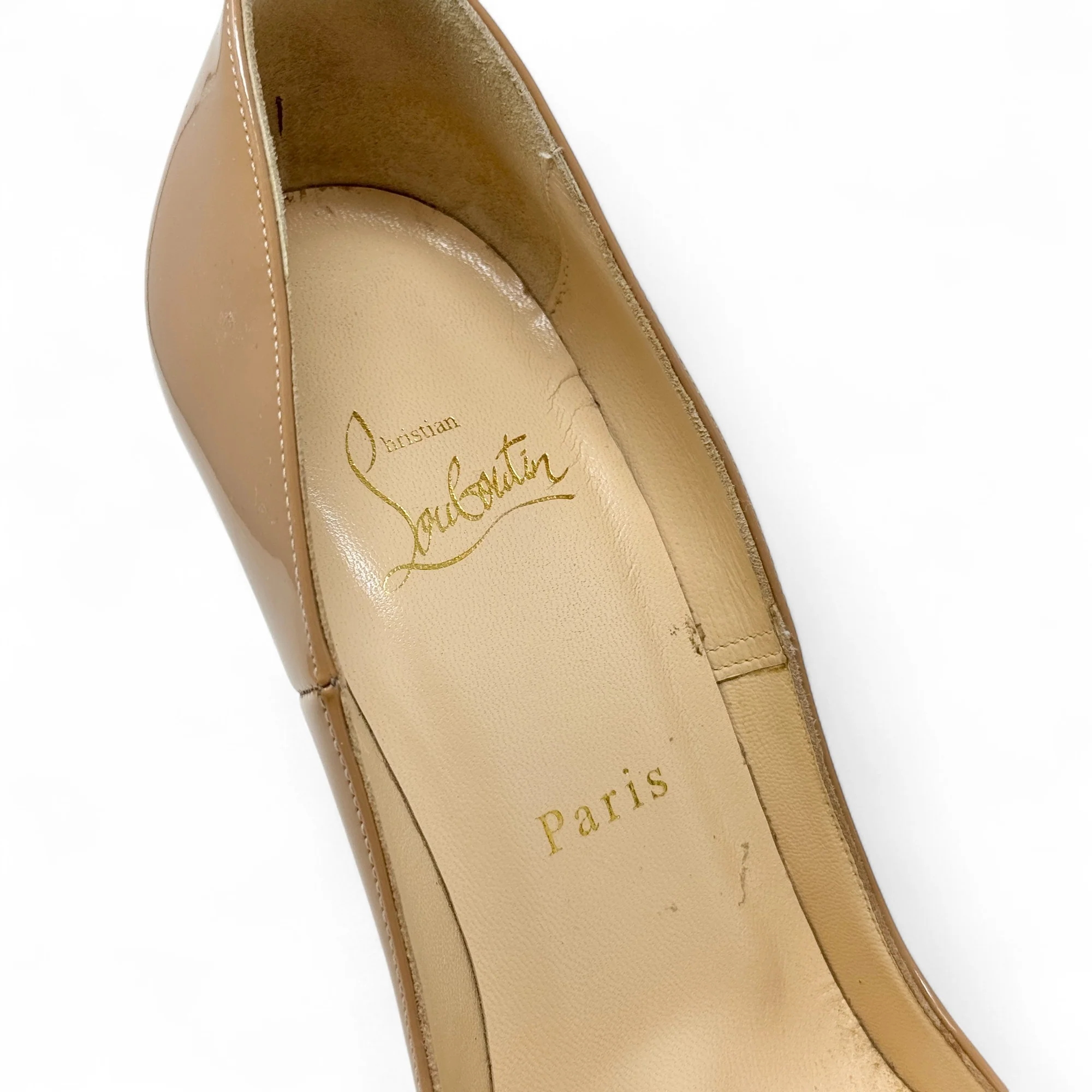 Christian Louboutin Nude So Kate Pumps 37.5 - Image 7
