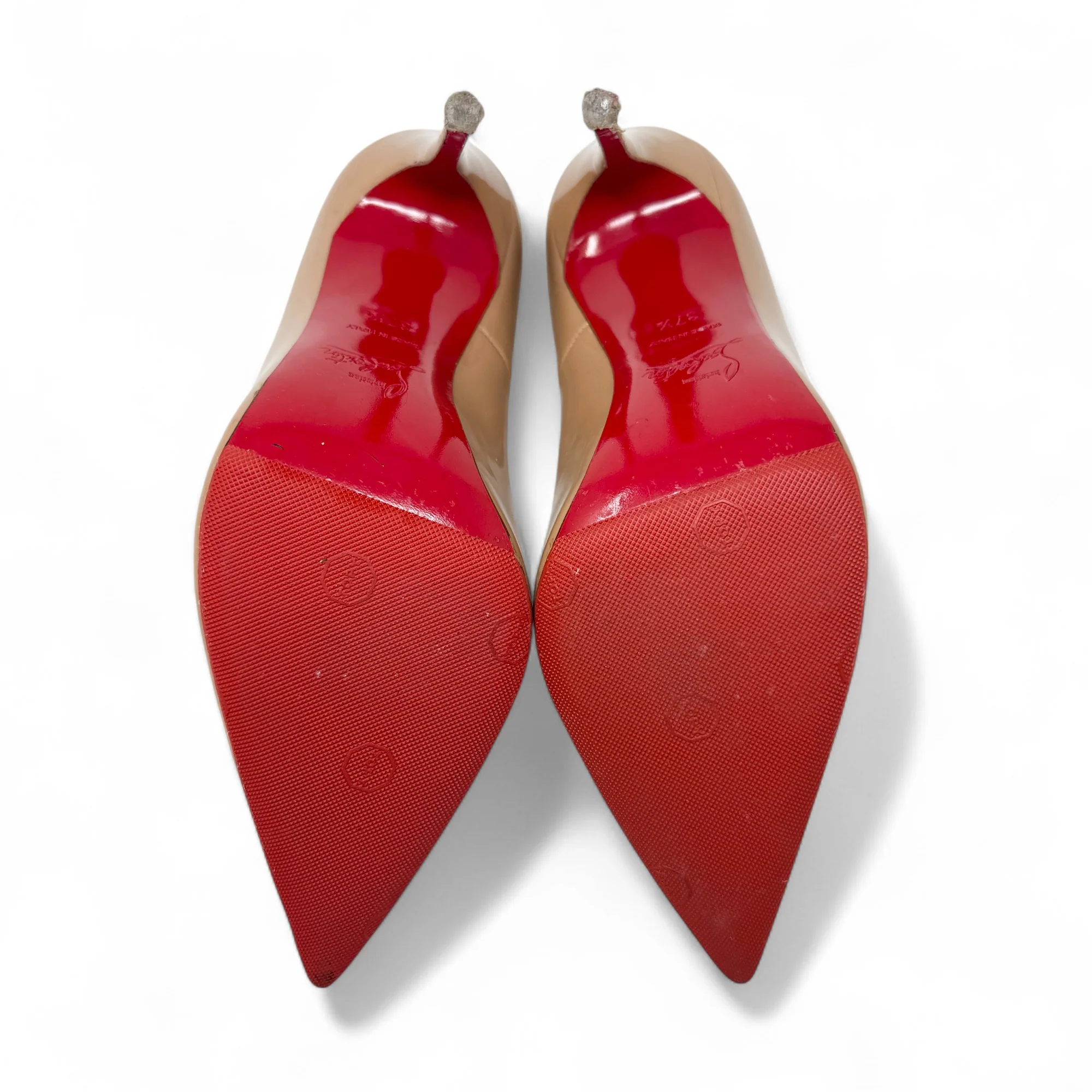 Christian Louboutin Nude So Kate Pumps 37.5 - Image 8