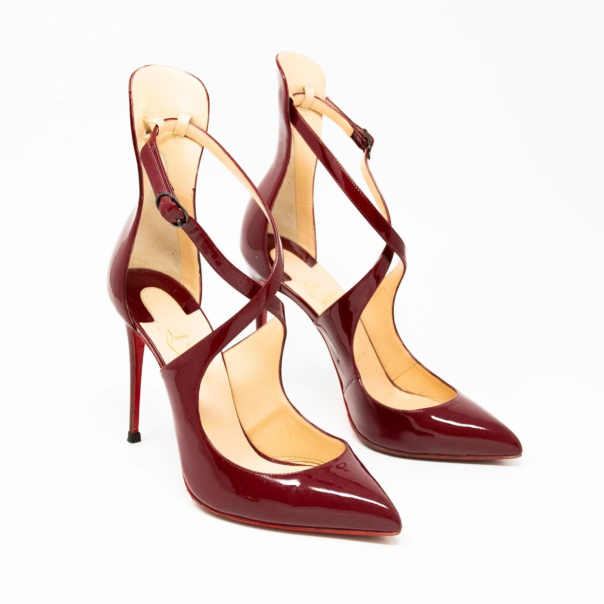 Christian Louboutin Red Marlenarock Pumps 38 - Image 4
