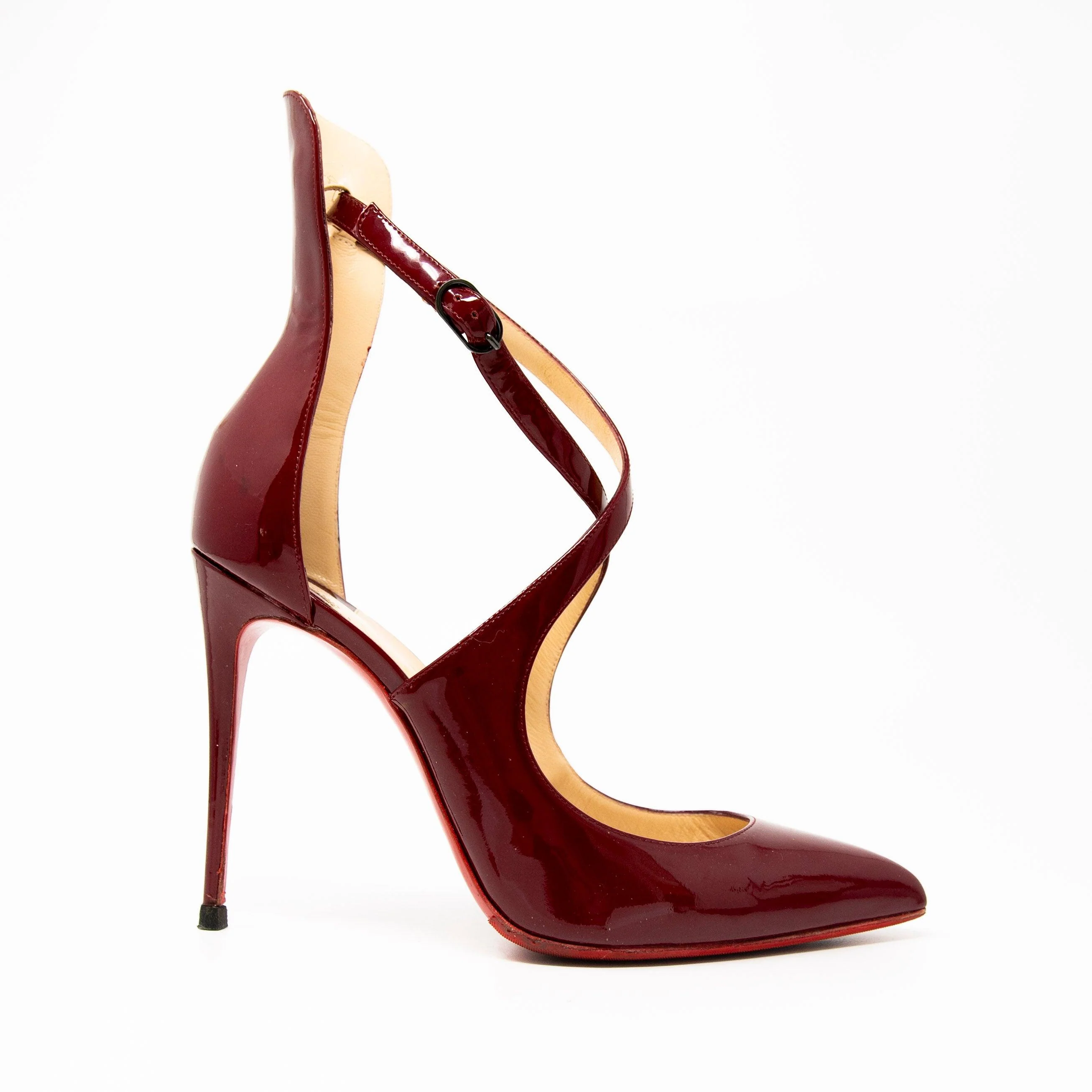 Christian Louboutin Red Marlenarock Pumps 38 - Image 9