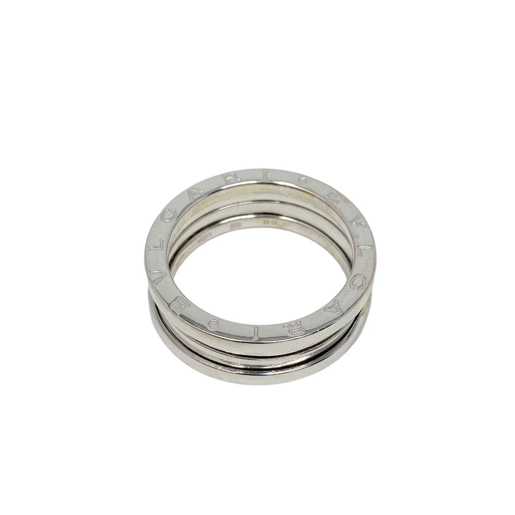 Bvlgari 18k White Gold B.zero1 Ring 60 - Image 5