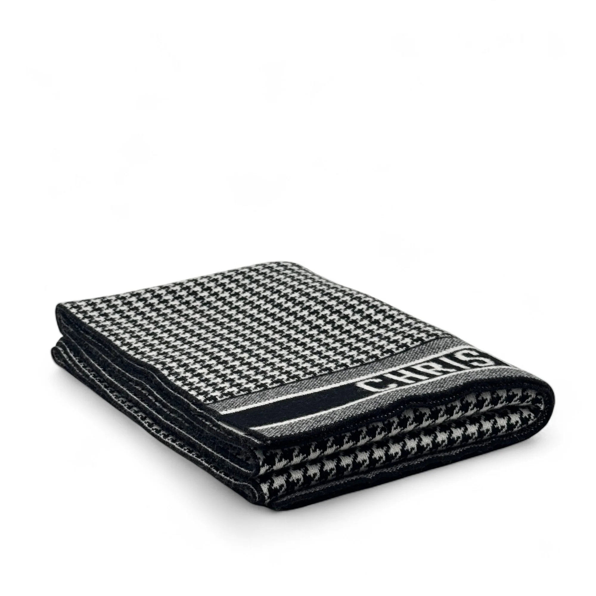 Dior 30 Montaigne Houndstooth Cashmere Scarf - Image 6