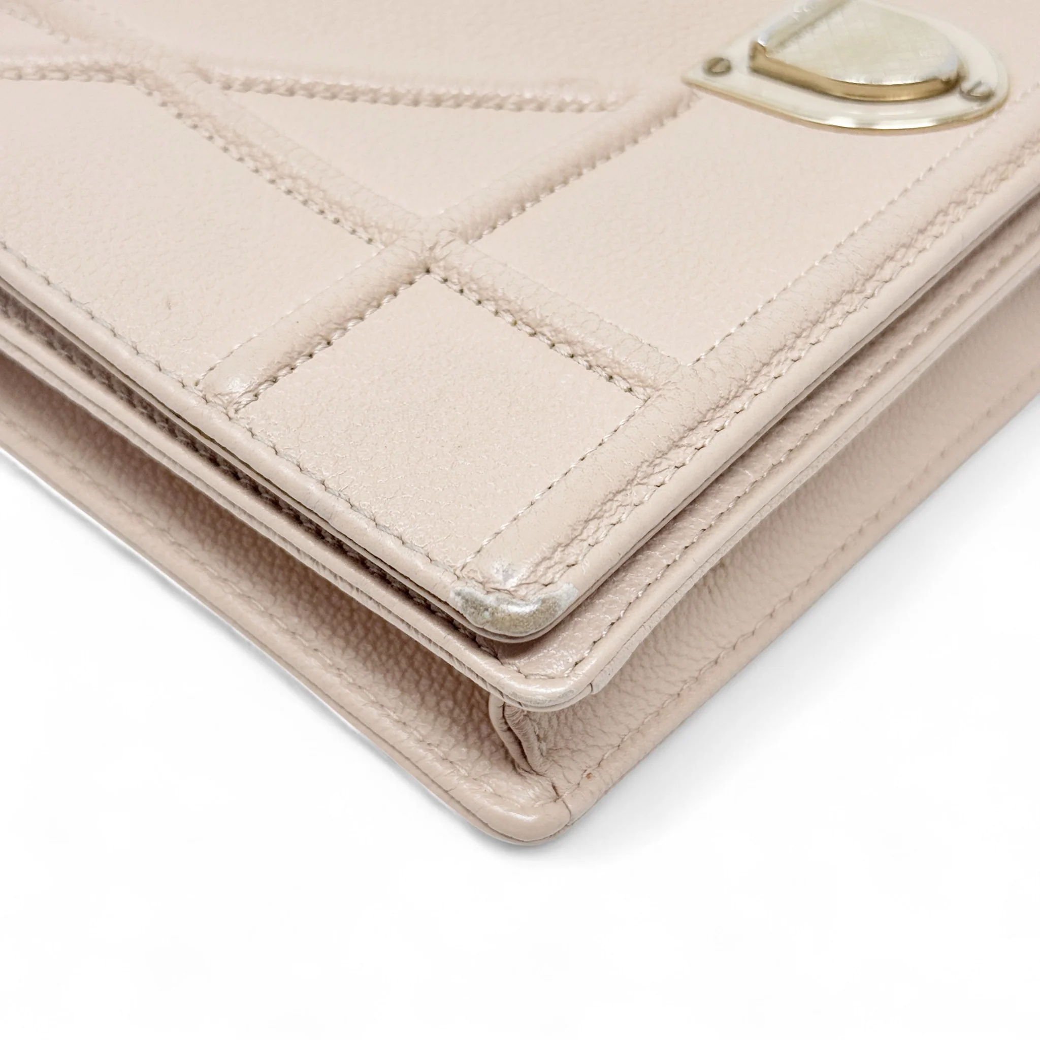 Dior Pink Diorama Wallet On Chain - Image 7