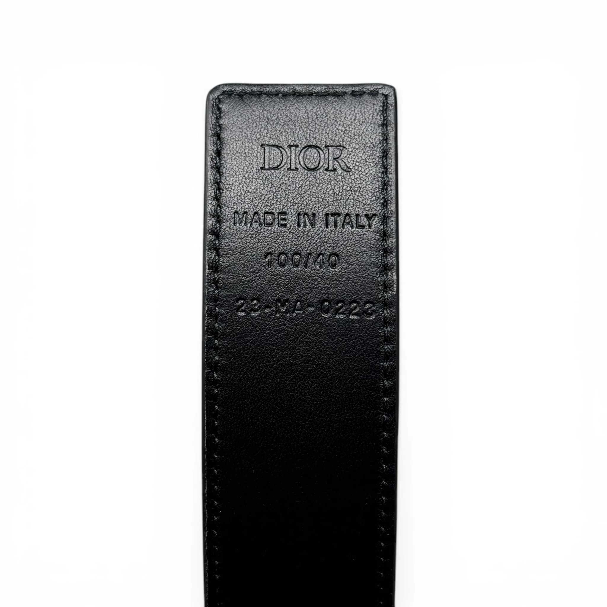 Dior Black/Brown Homme CD Reversible Belt 40/100 - Image 10