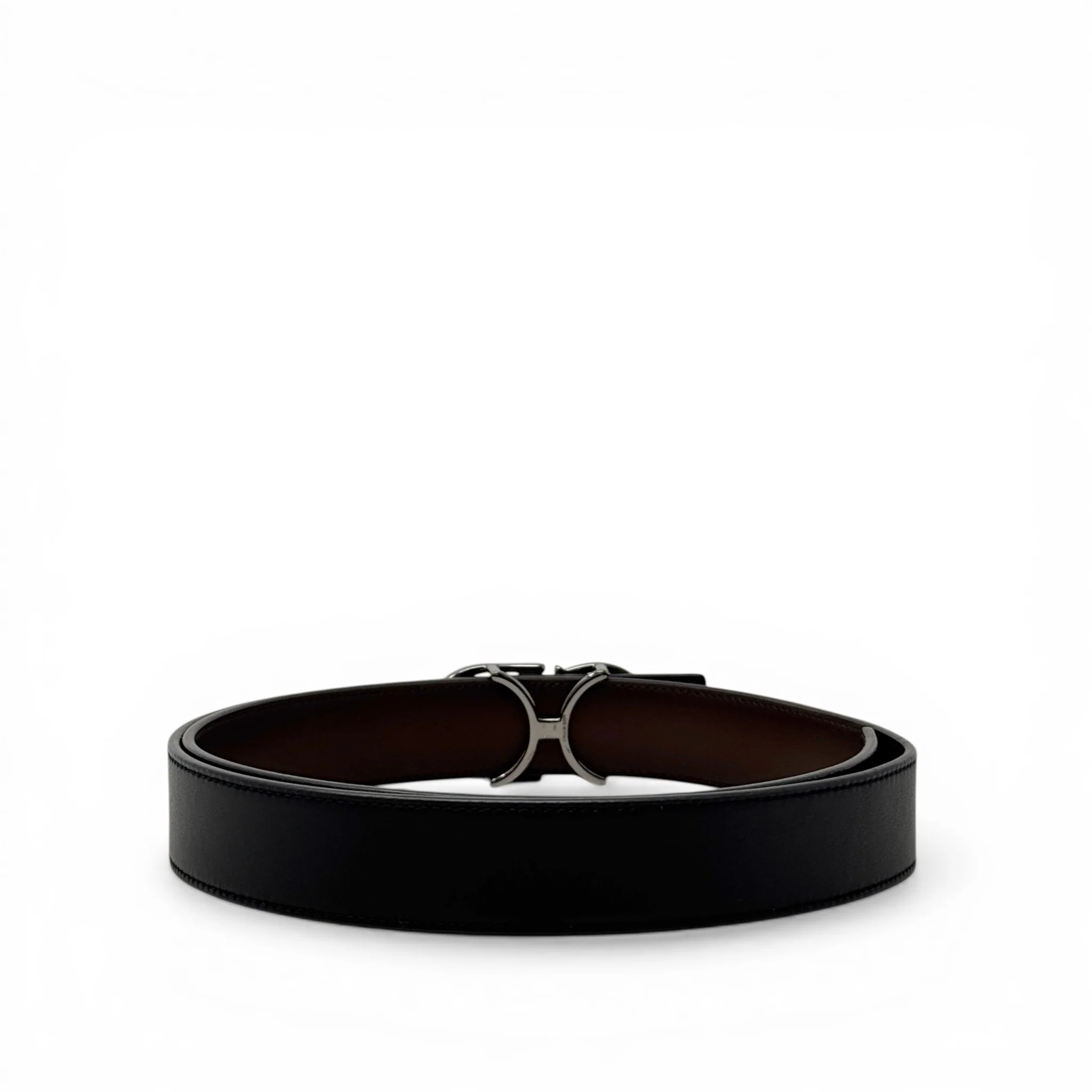 Dior Black/Brown Homme CD Reversible Belt 40/100 - Image 3