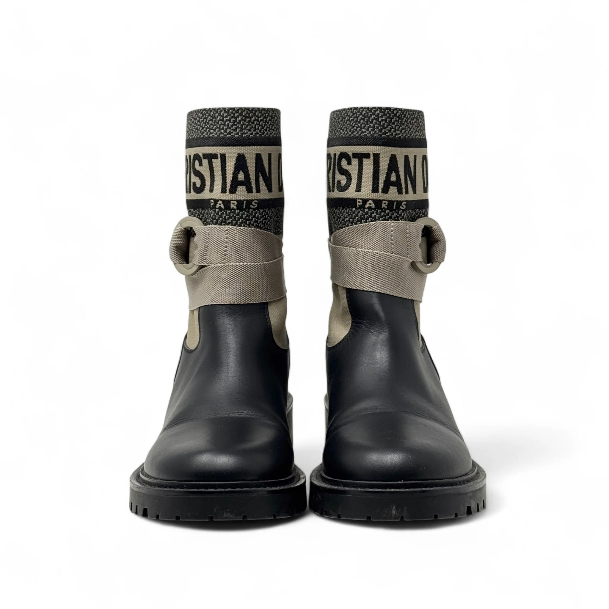 Dior Black D-Major Ankle Boots 38.5 - Image 3