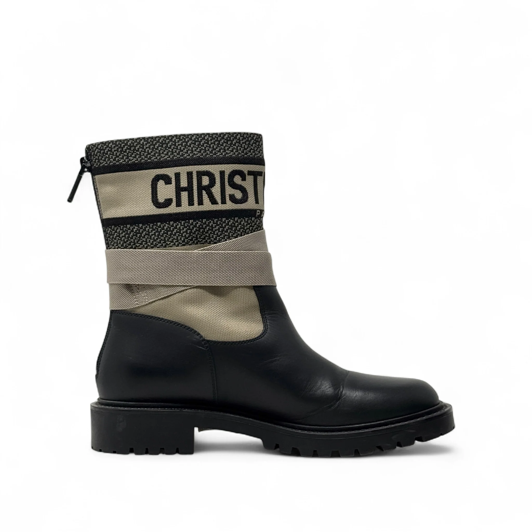 Dior Black D-Major Ankle Boots 38.5 - Image 6