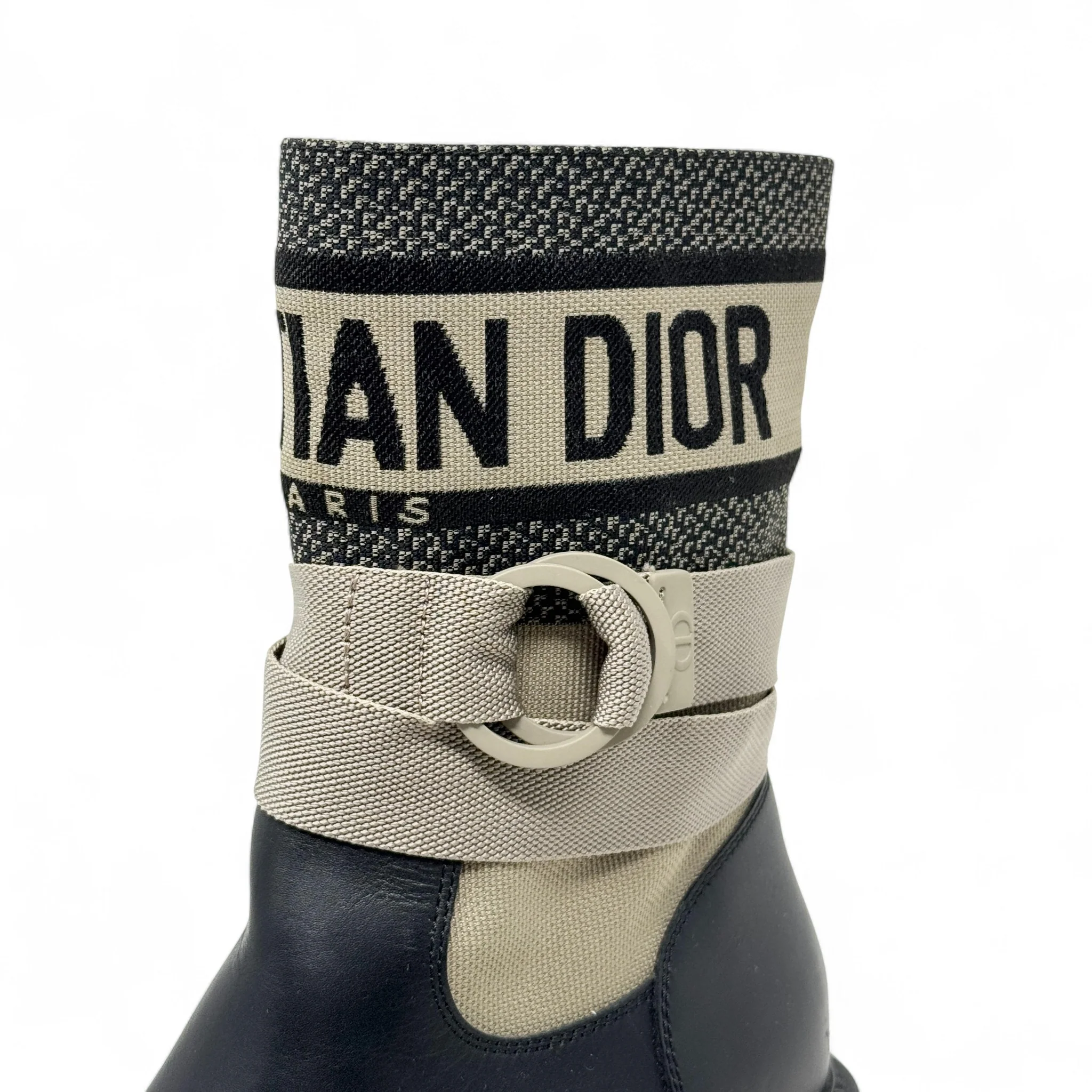Dior Black D-Major Ankle Boots 38.5 - Image 7
