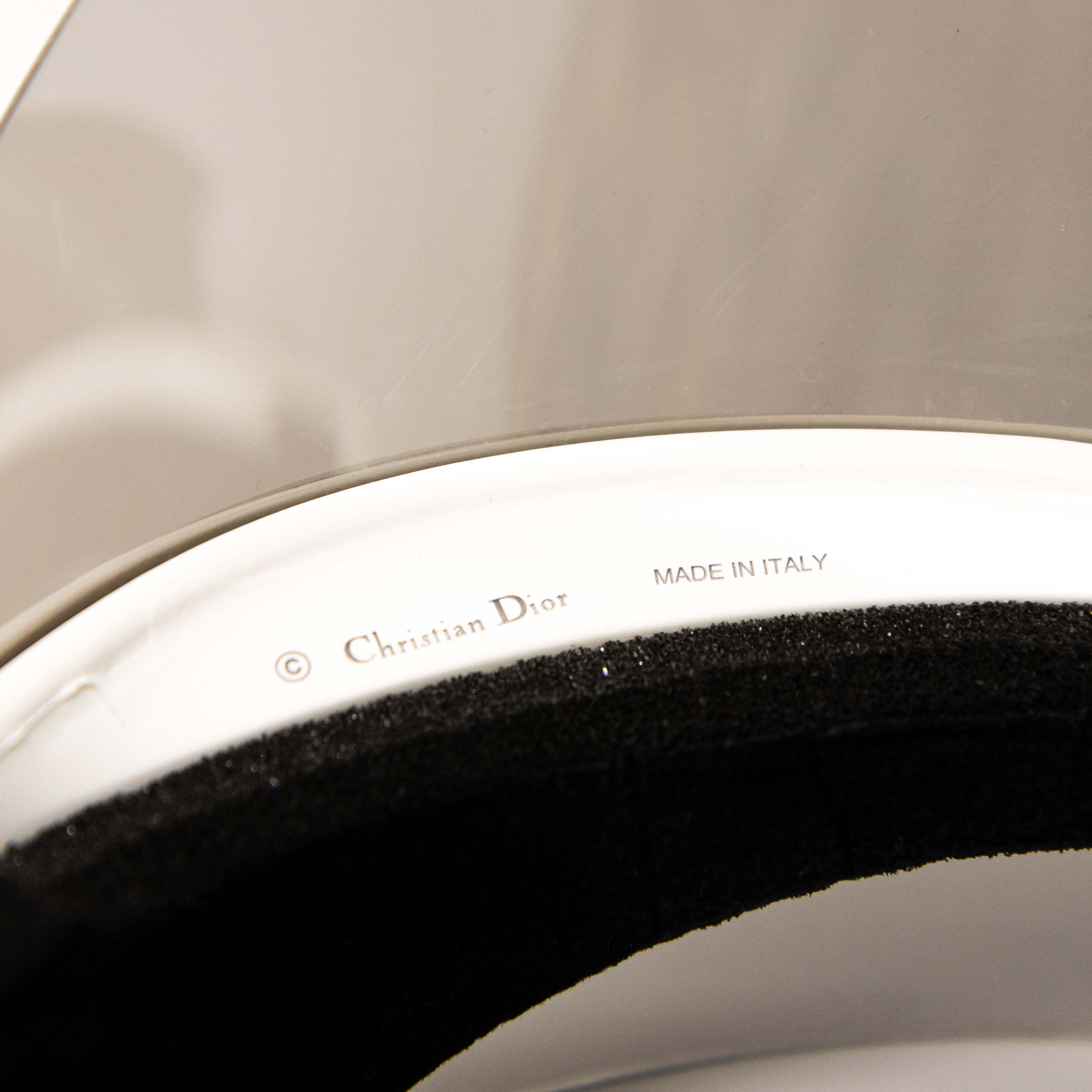 Dior White & Black DiorClub1 Visor - Image 9