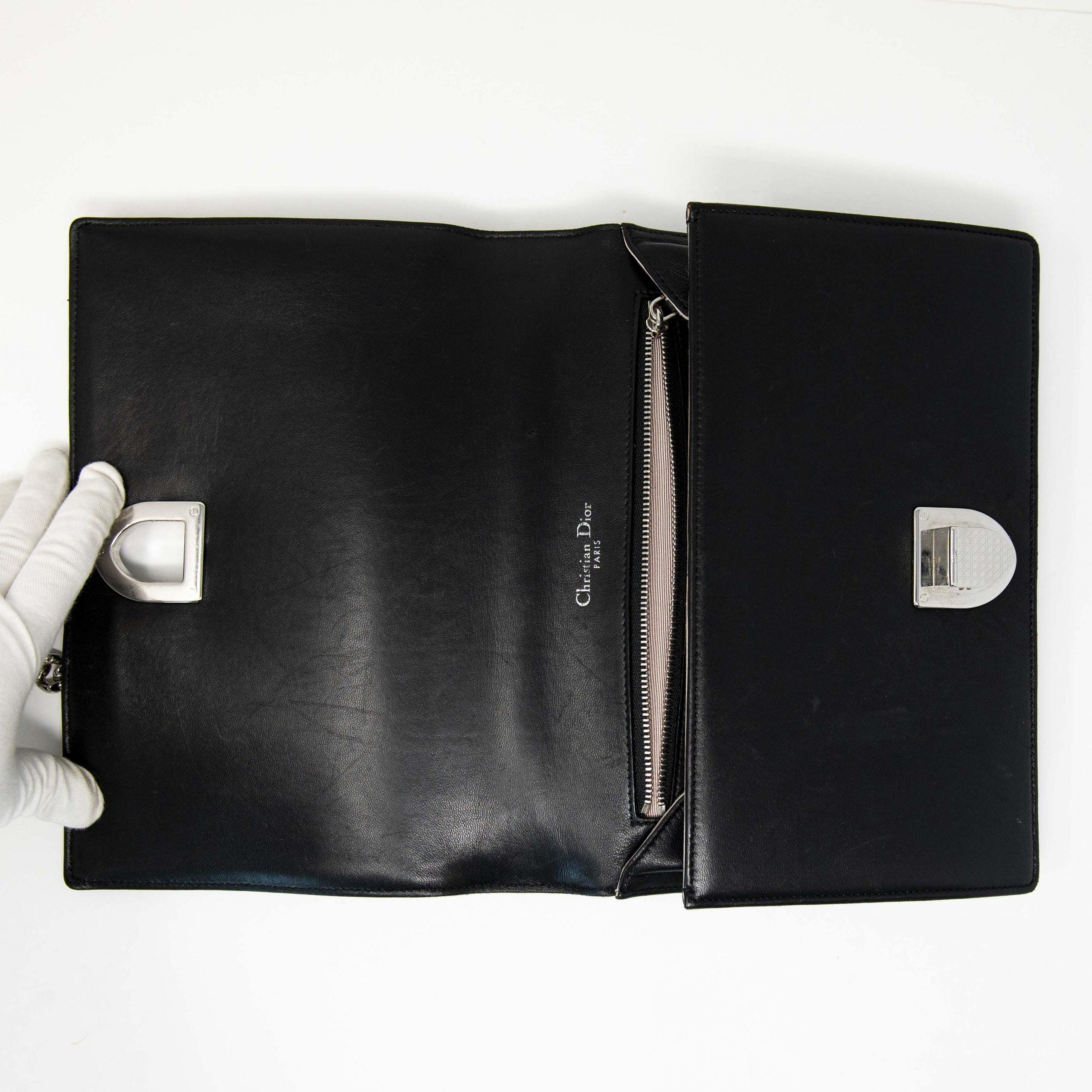 Dior Black Medium Diorama Flap - Image 12