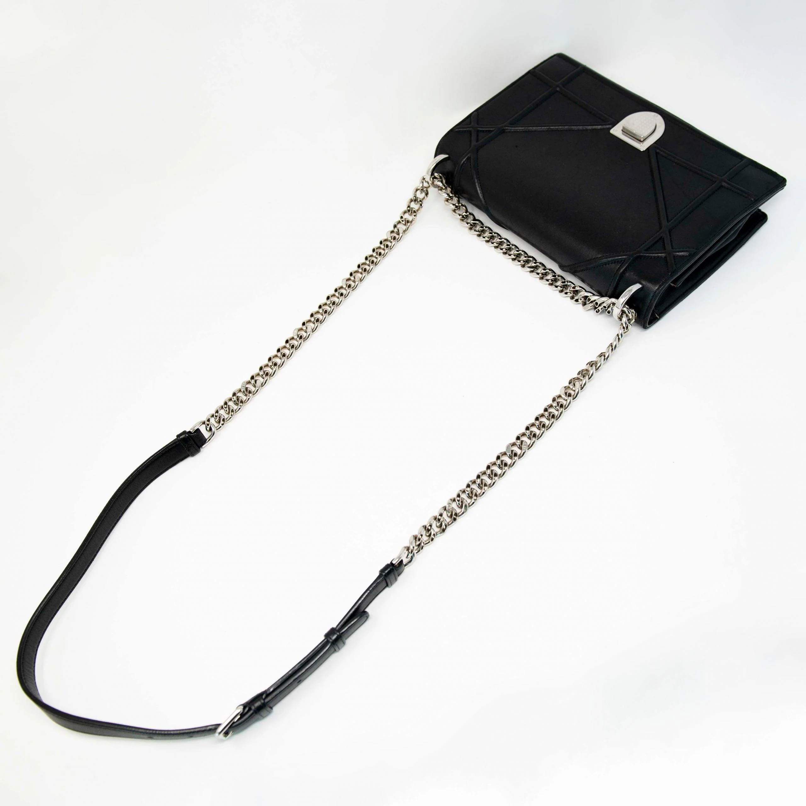 Dior Black Medium Diorama Flap - Image 14