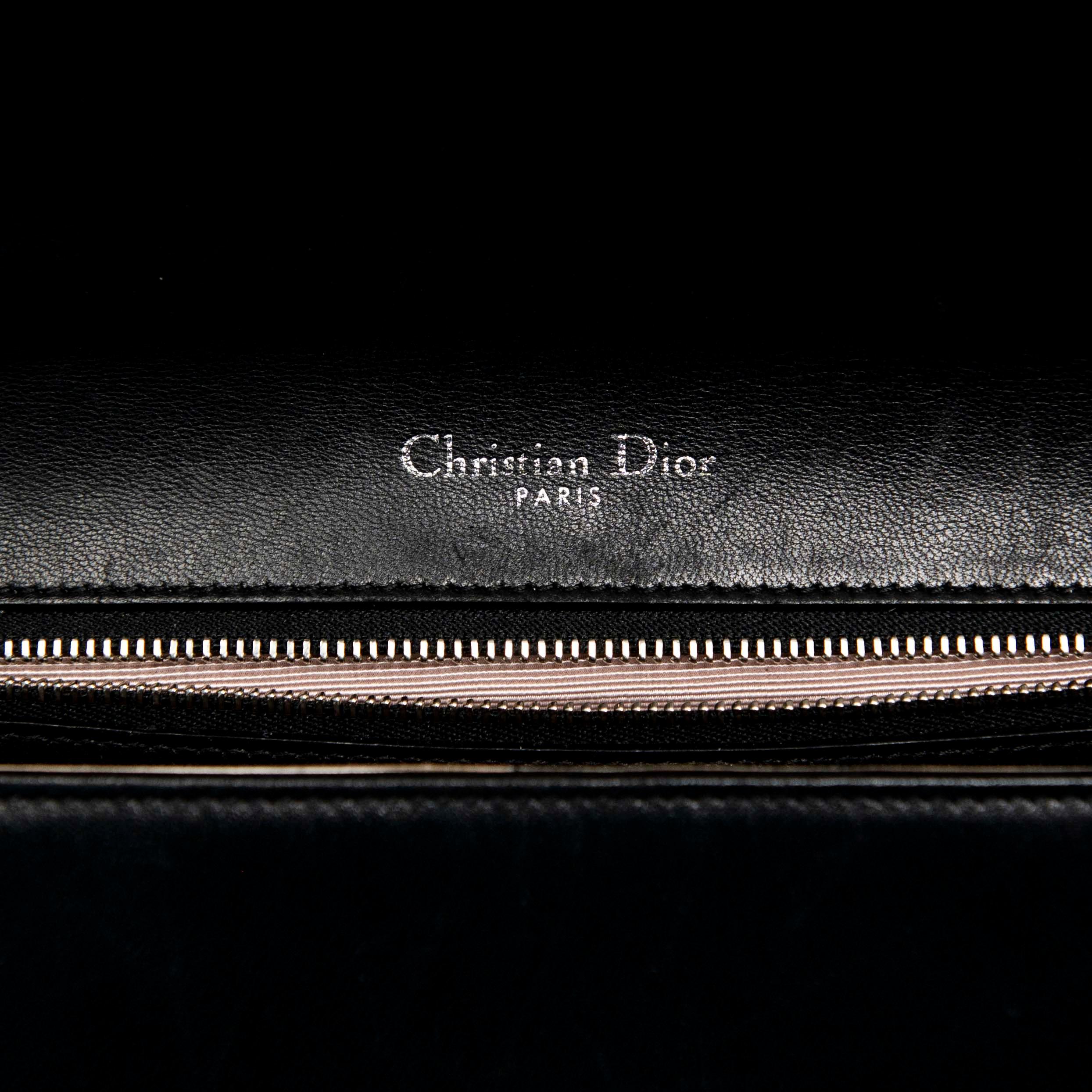 Dior Black Medium Diorama Flap - Image 6