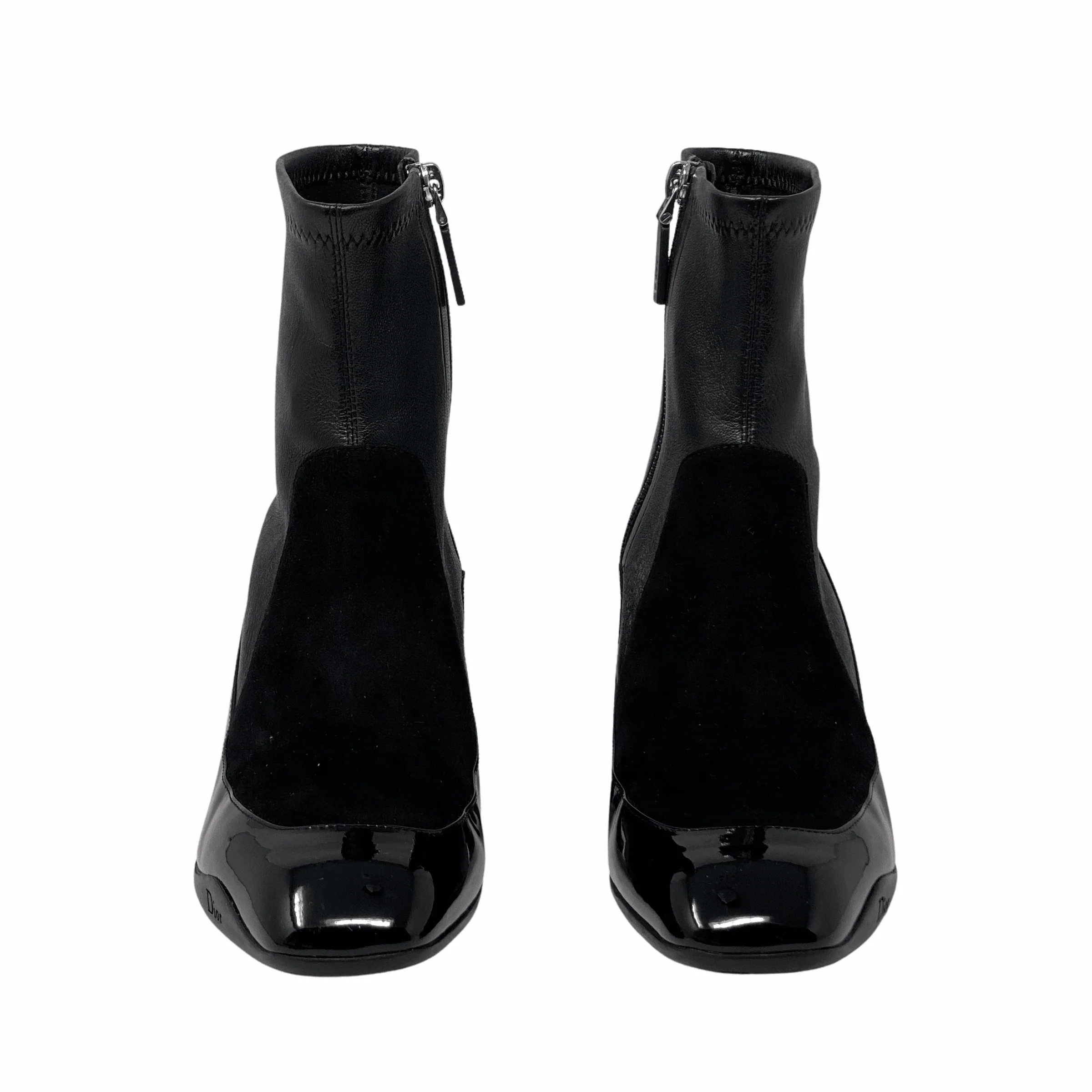 Dior Black Stretch Ankle Boots 36.5 - Image 3