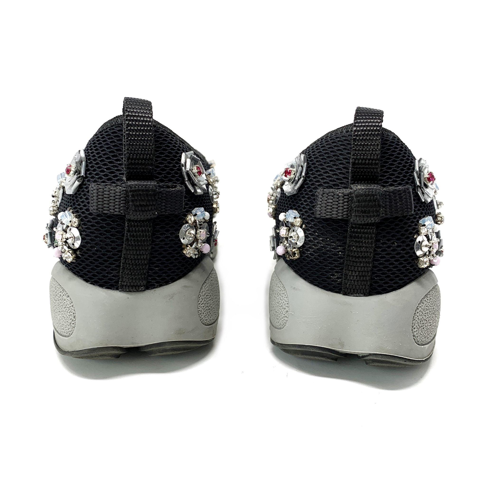Dior Black Mesh Fusion Embellish Sneakers 35.5 - Image 3