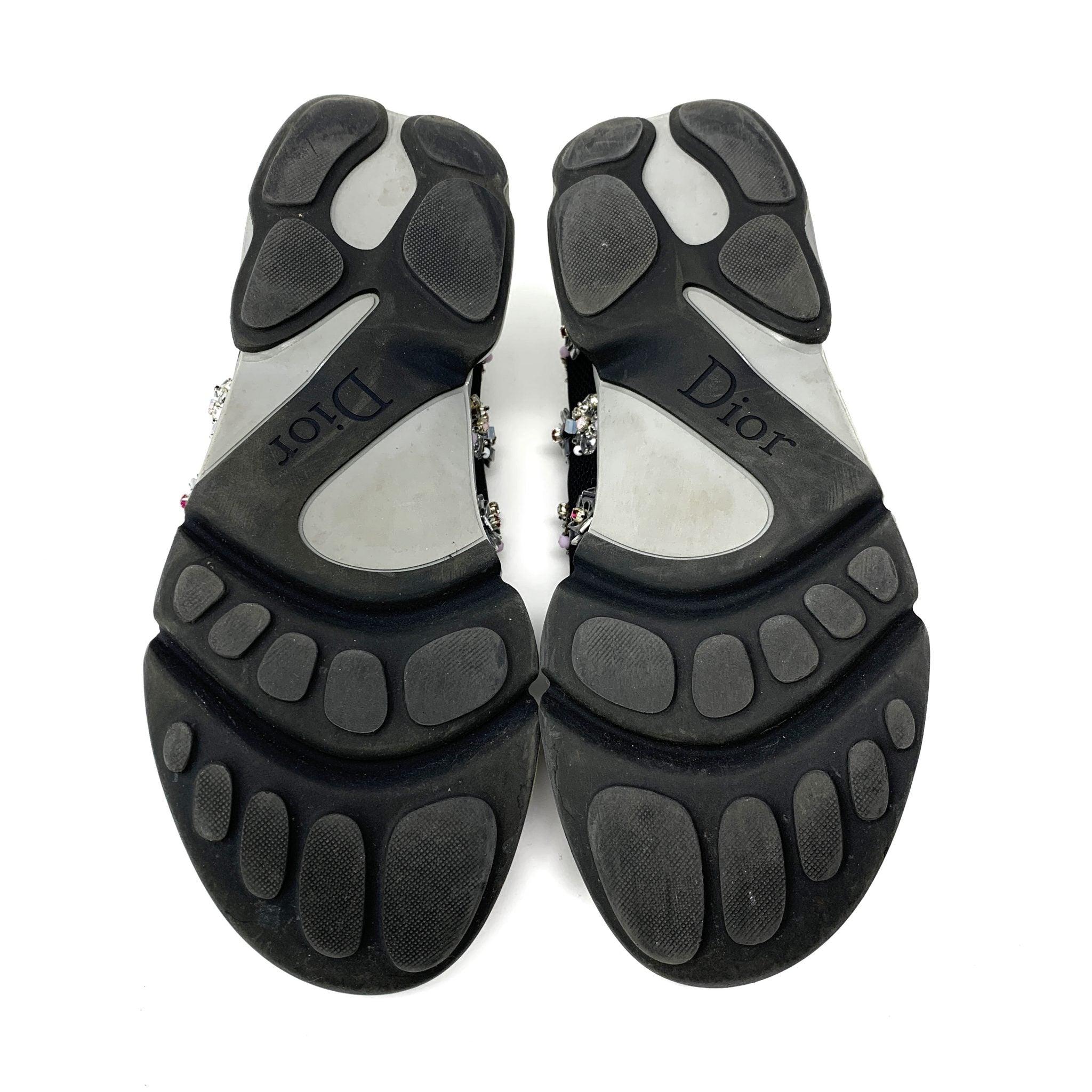 Dior Black Mesh Fusion Embellish Sneakers 35.5 - Image 4