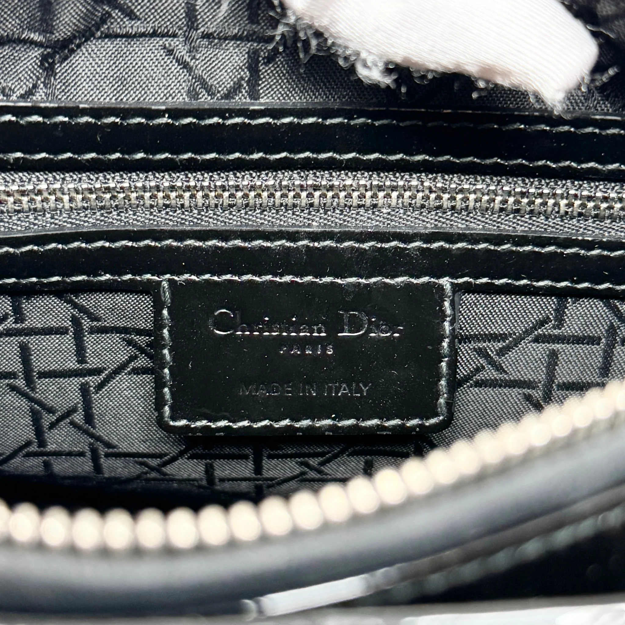 Dior Black Patent Medium Lady Dior - Image 14