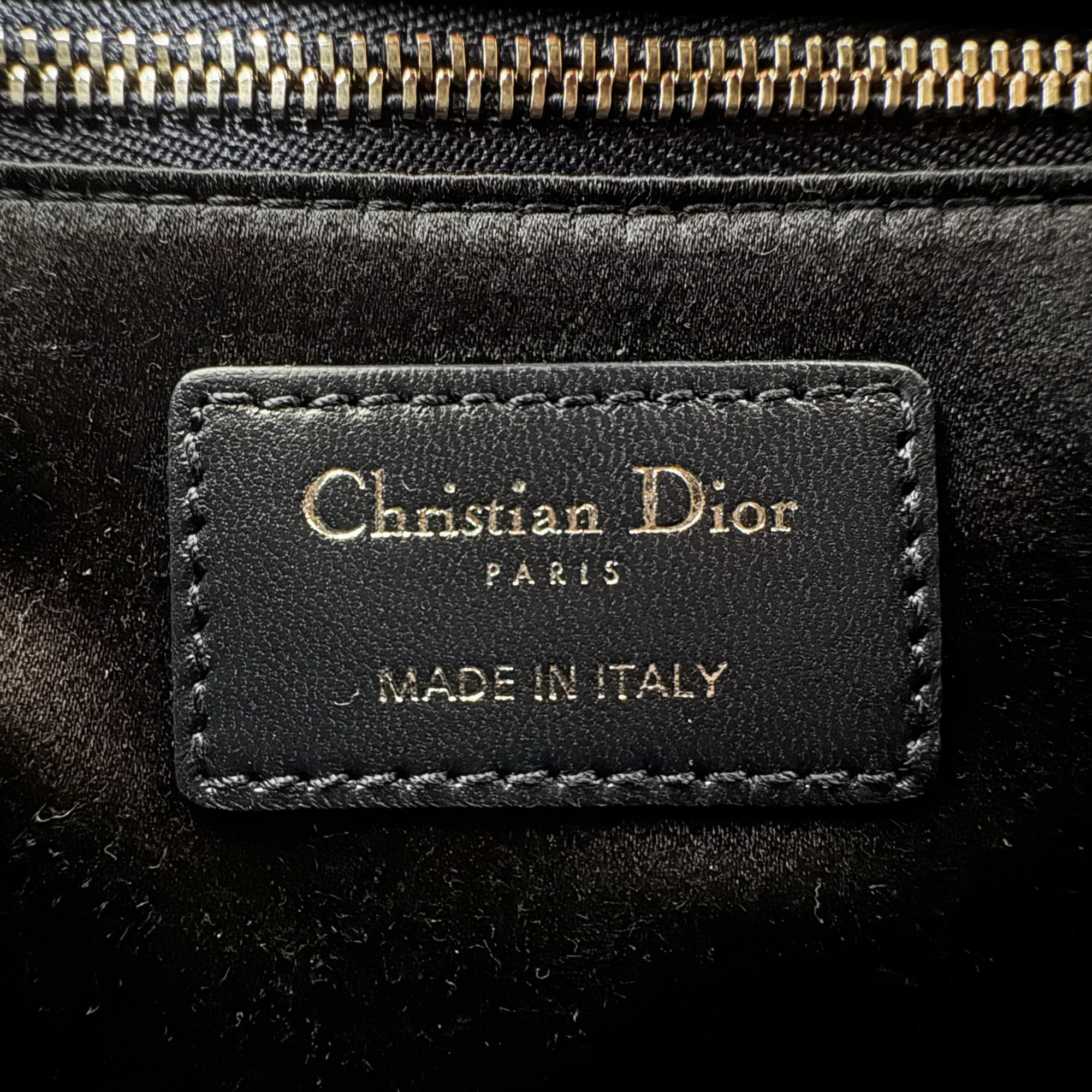Dior Black Satin Strass Mini Lady Dior - Image 13
