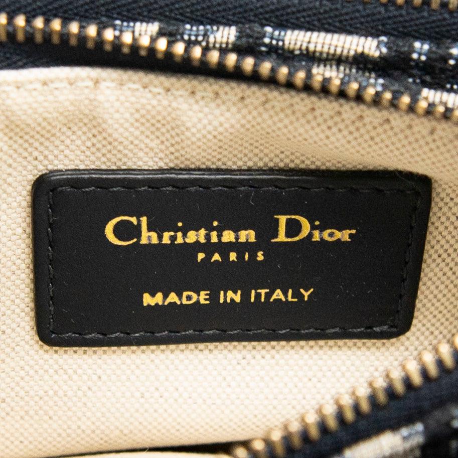 Dior Blue Oblique Triple Saddle Pouch - Image 10