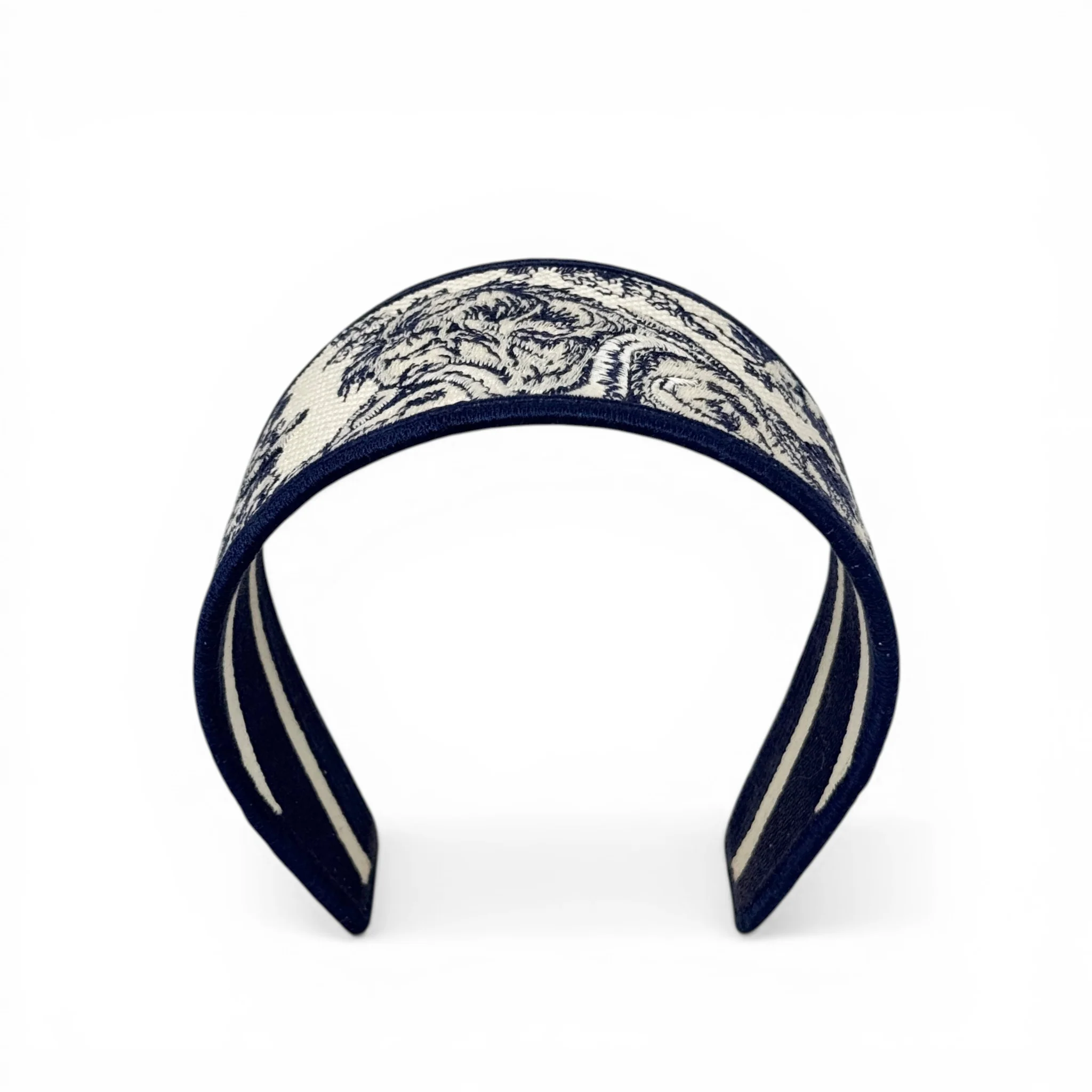 Dior Blue Toile de Jouy Headband - Image 3