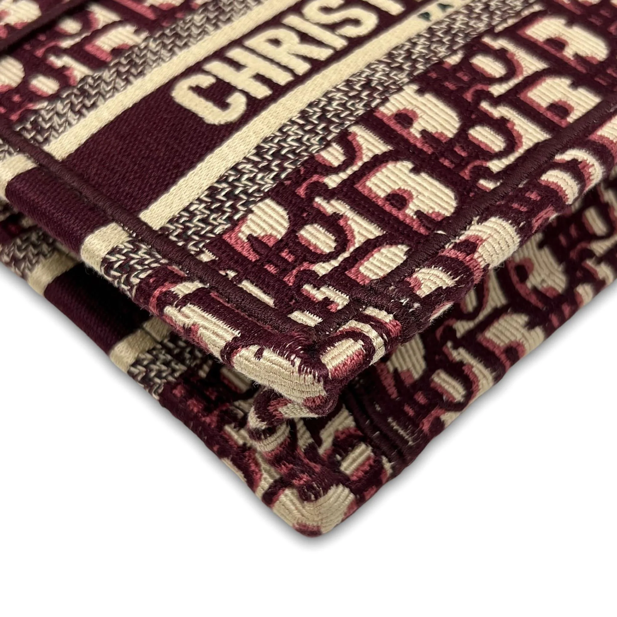 Dior Burgundy Mini Book Tote - Image 5