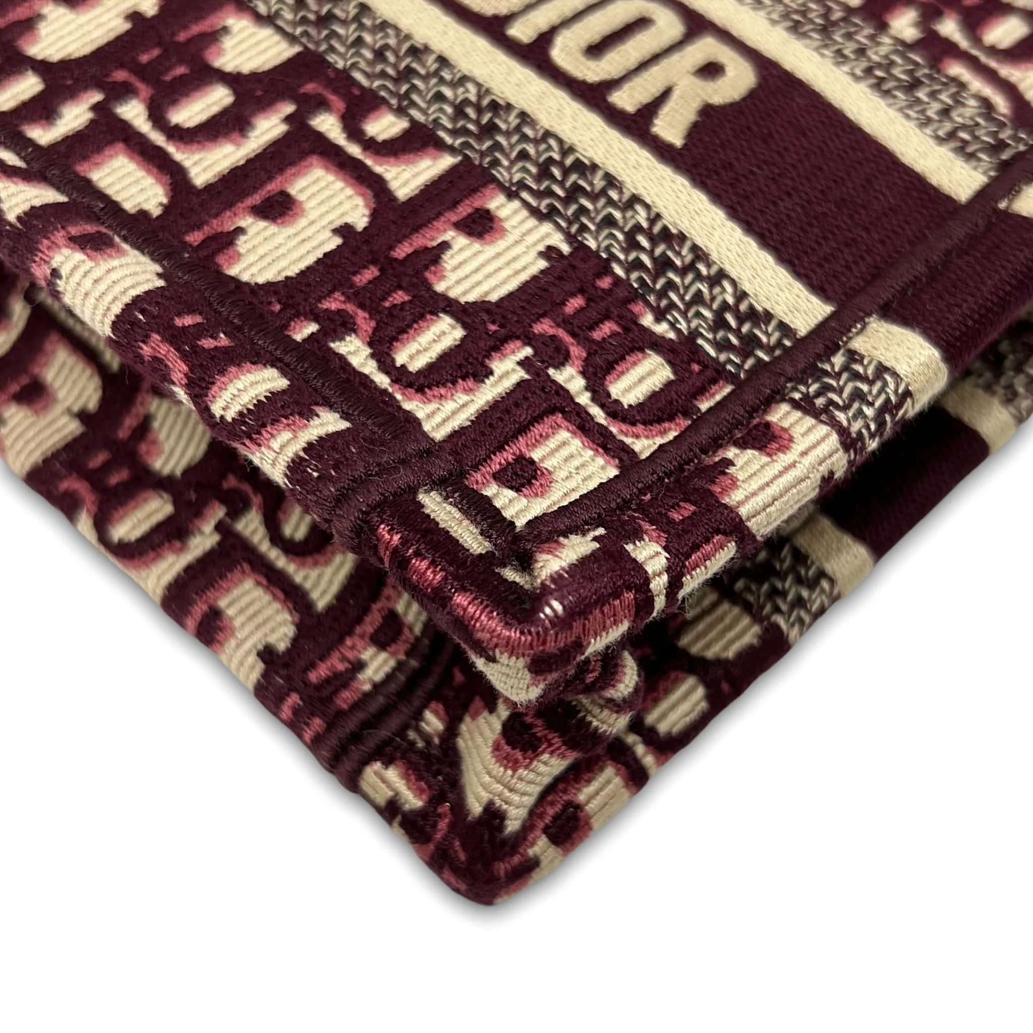 Dior Burgundy Mini Book Tote - Image 6