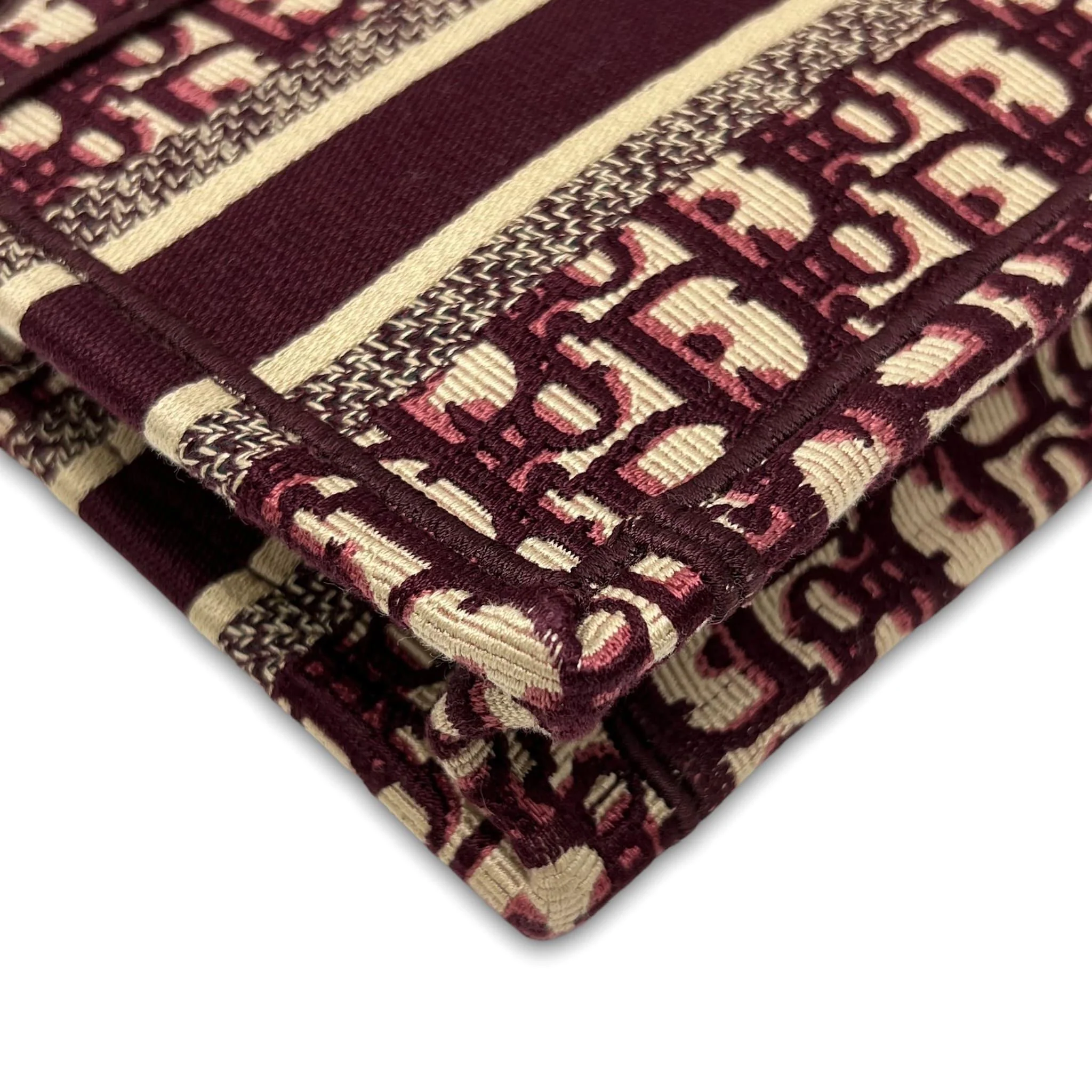 Dior Burgundy Mini Book Tote - Image 7