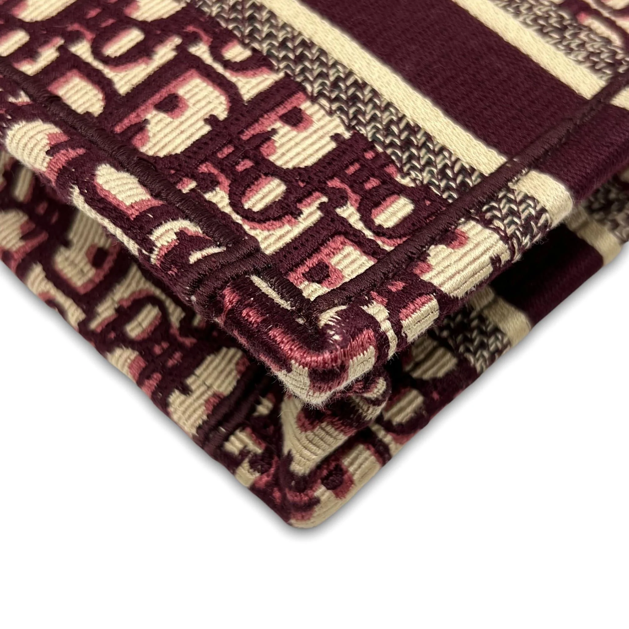 Dior Burgundy Mini Book Tote - Image 8
