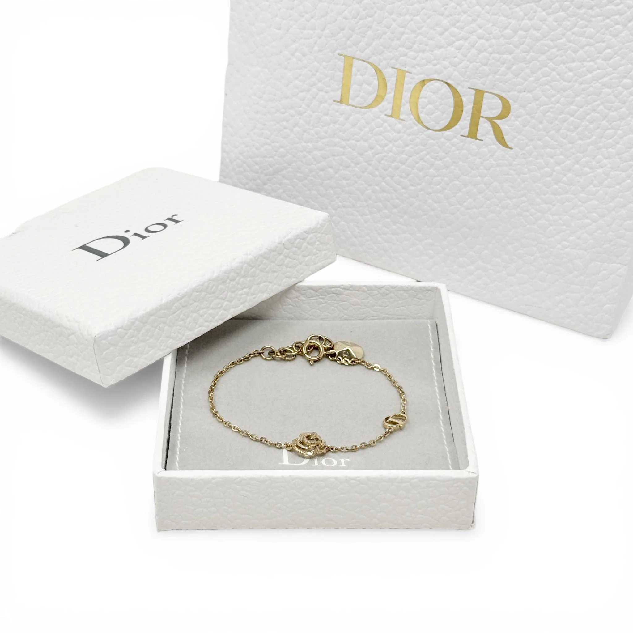Dior Gold Rose CD Bracelet