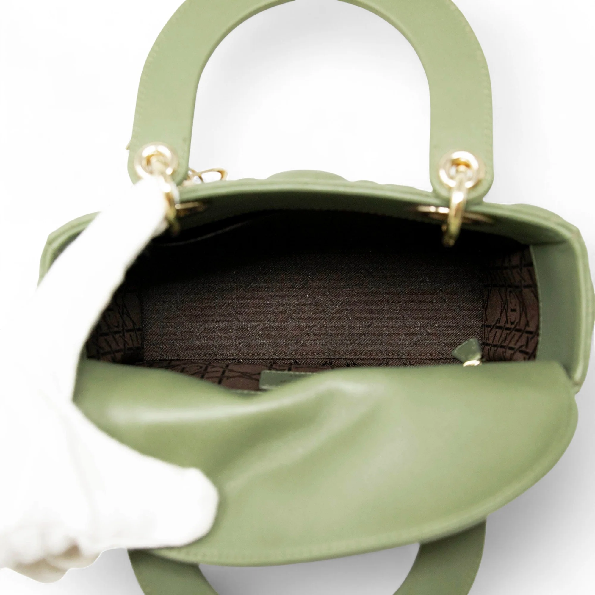 Dior Green Small Lady Dior - Image 10