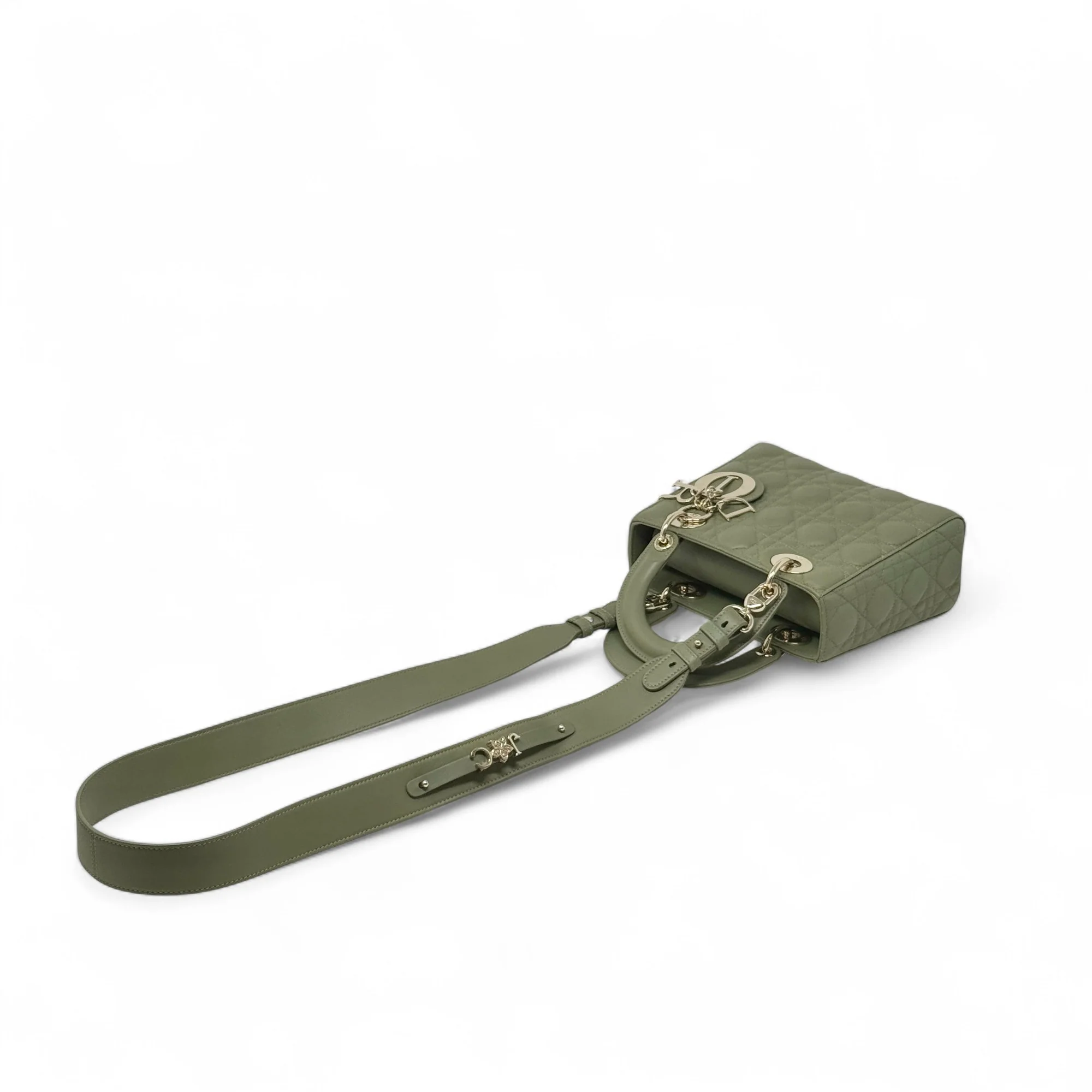 Dior Green Small Lady Dior - Image 12