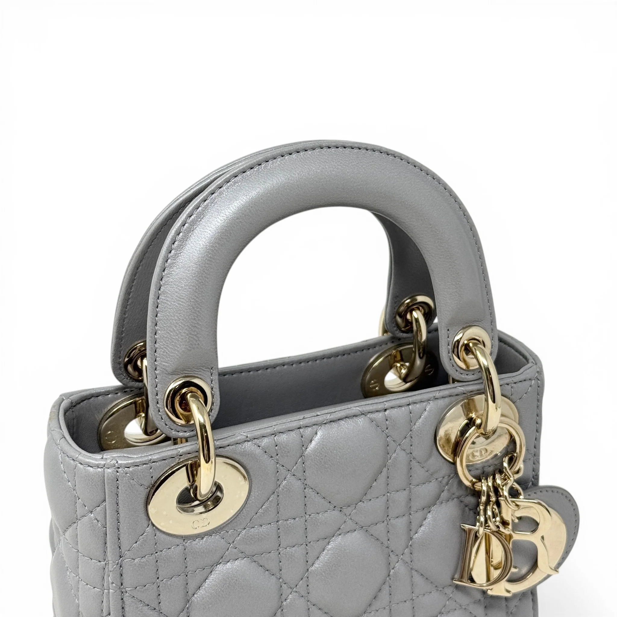 Dior Grey Mini Lady Dior - Image 10