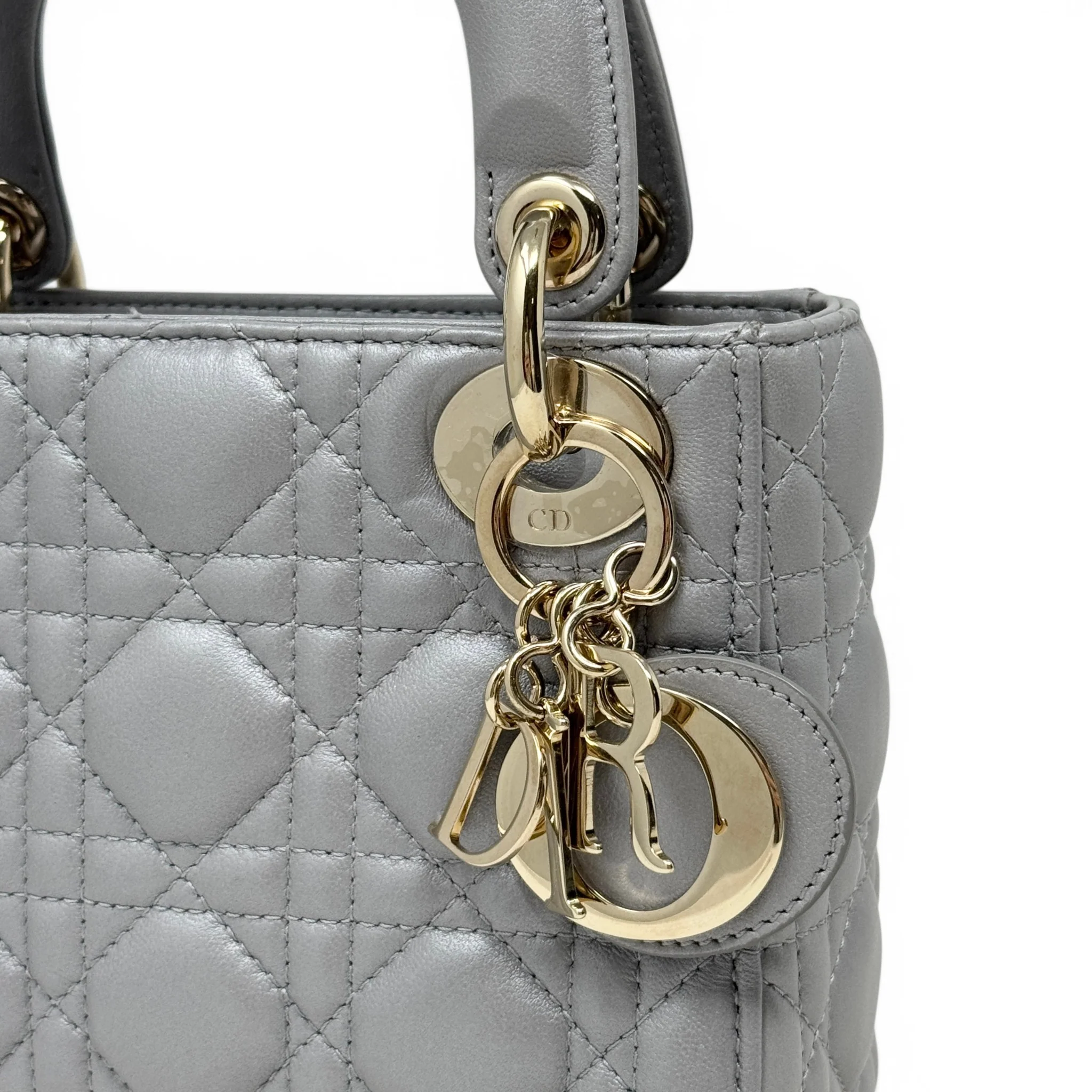 Dior Grey Mini Lady Dior - Image 11