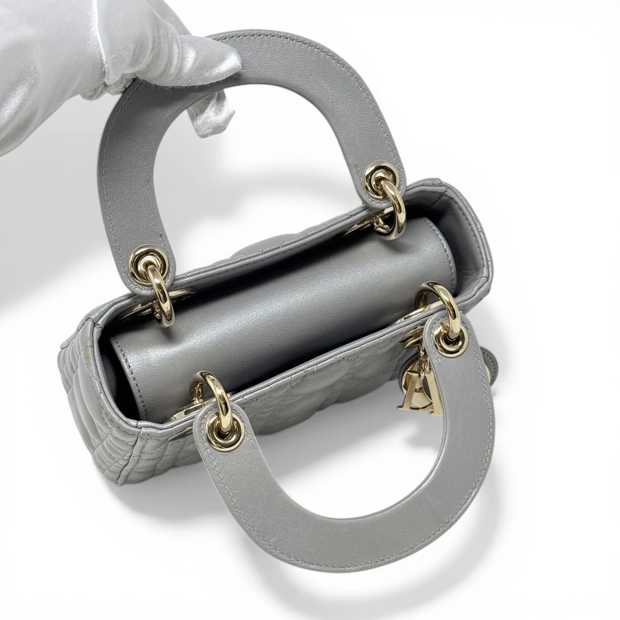 Dior Grey Mini Lady Dior - Image 12