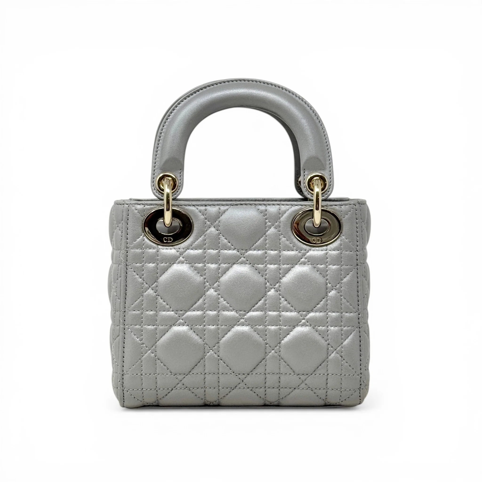 Dior Grey Mini Lady Dior - Image 3