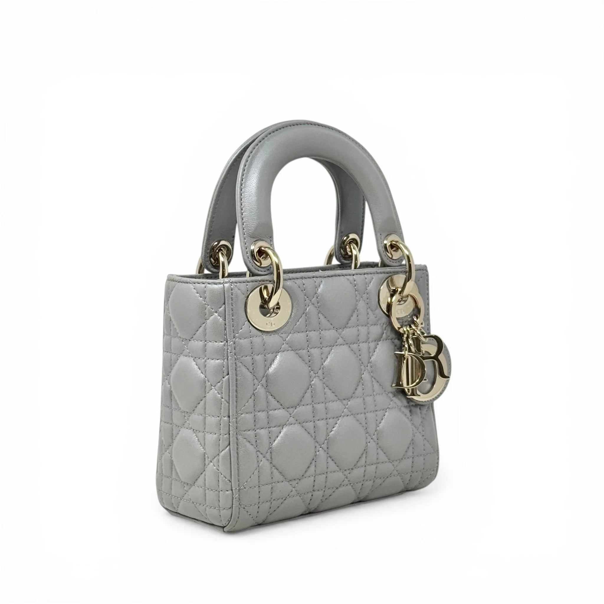 Dior Grey Mini Lady Dior - Image 4