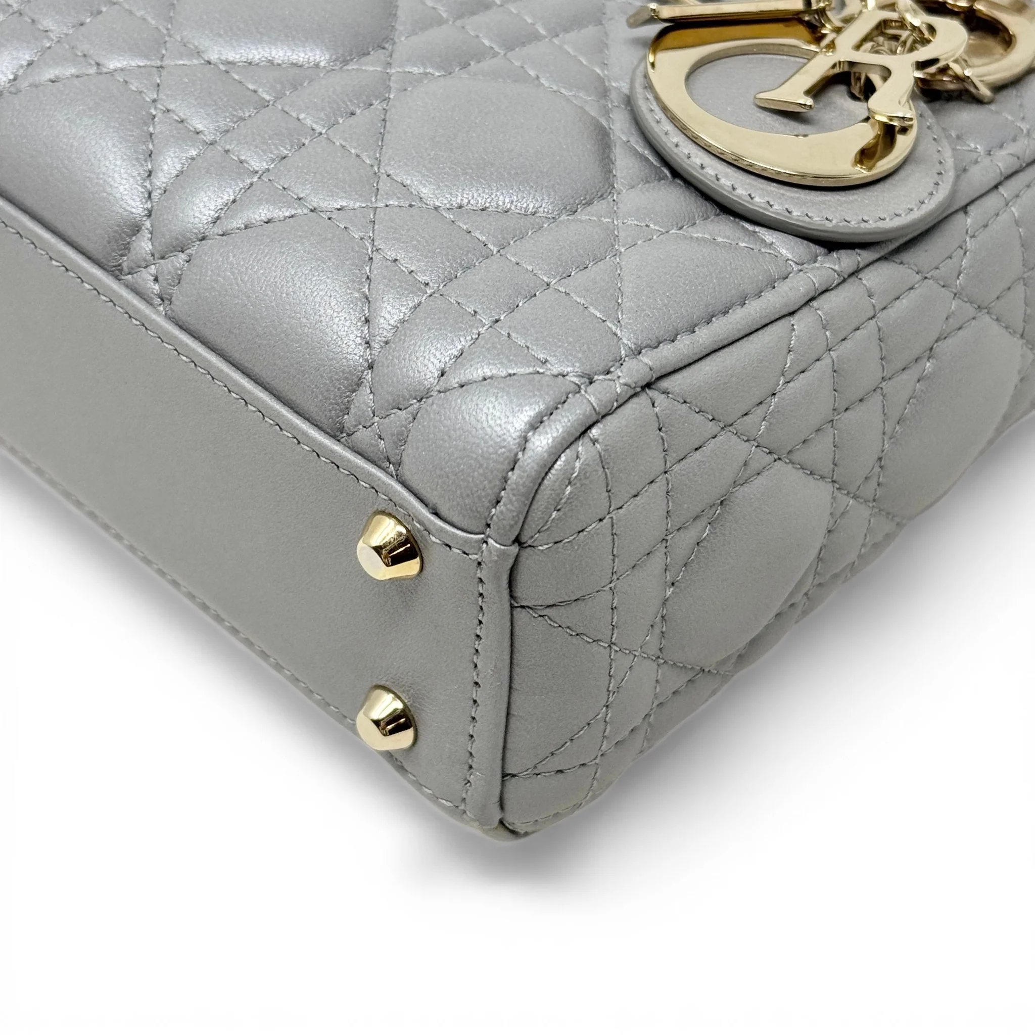 Dior Grey Mini Lady Dior - Image 6