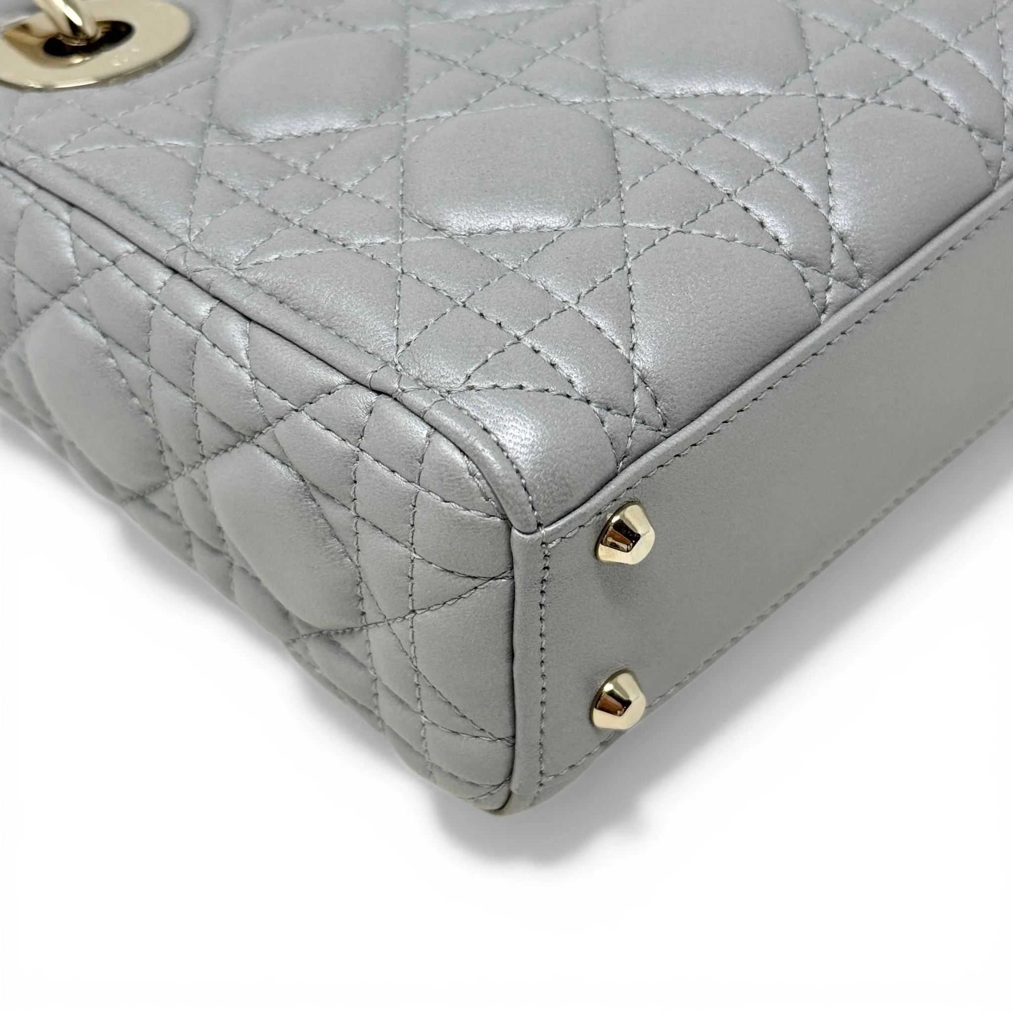 Dior Grey Mini Lady Dior - Image 7