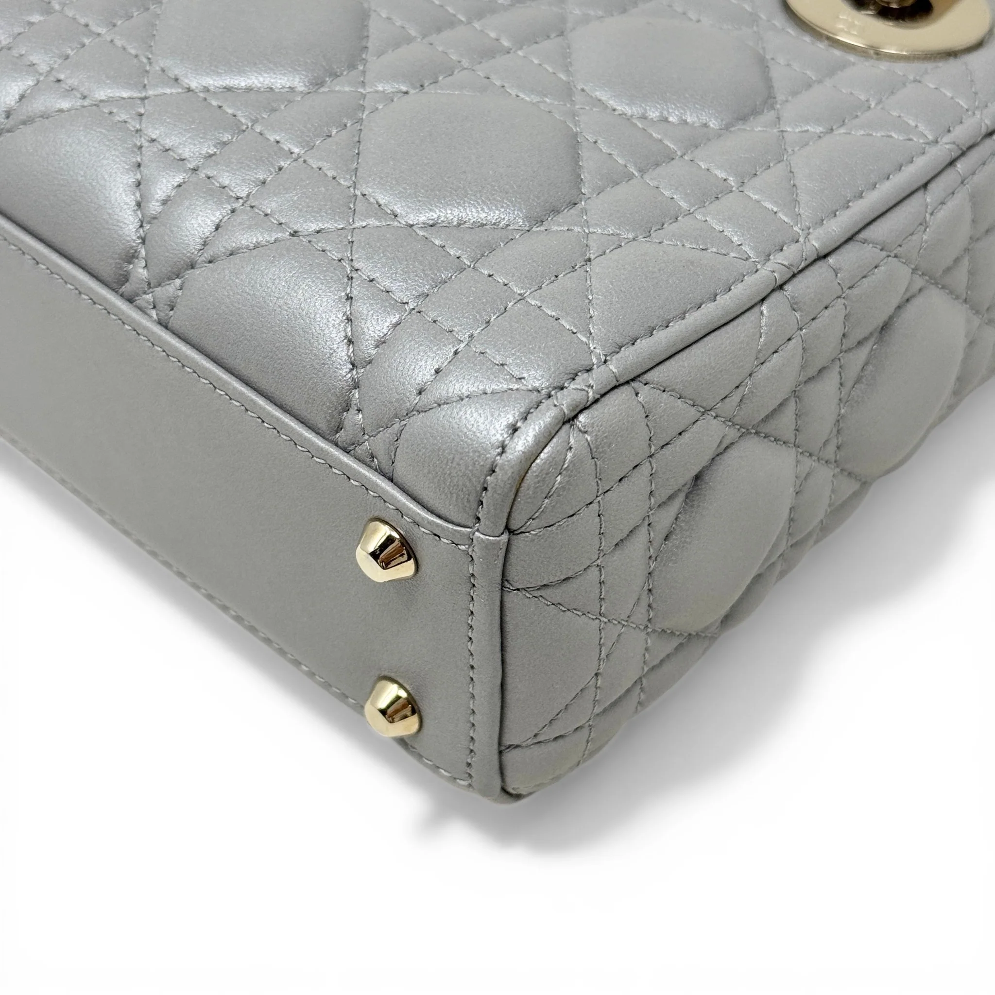 Dior Grey Mini Lady Dior - Image 8